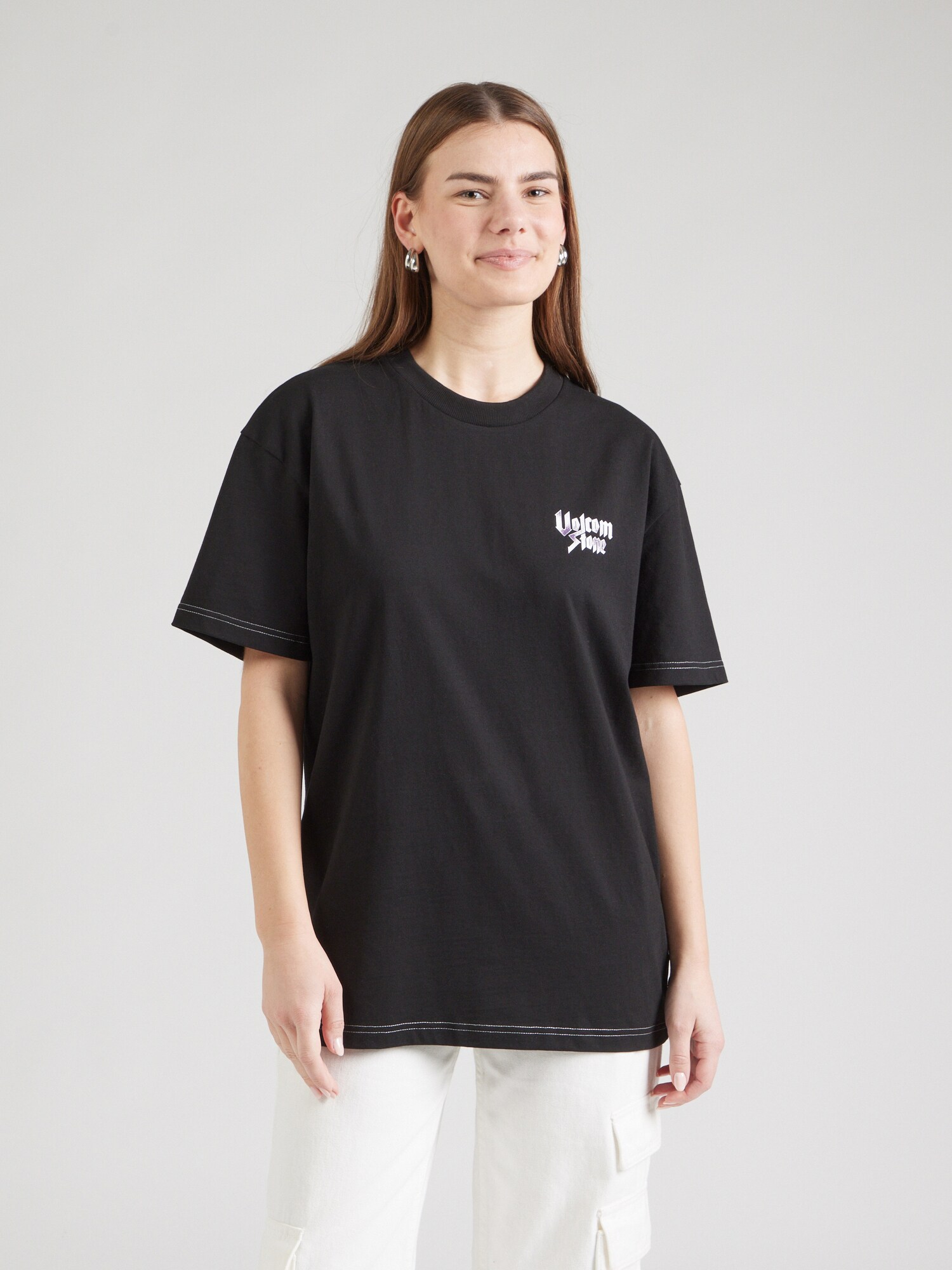 Volcom Póló 'STONEHER'  fekete / fehér termék 2. képe