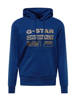 G-Star Raw Sweatshirt ‘Distressed Originals’ Beige / Blauw