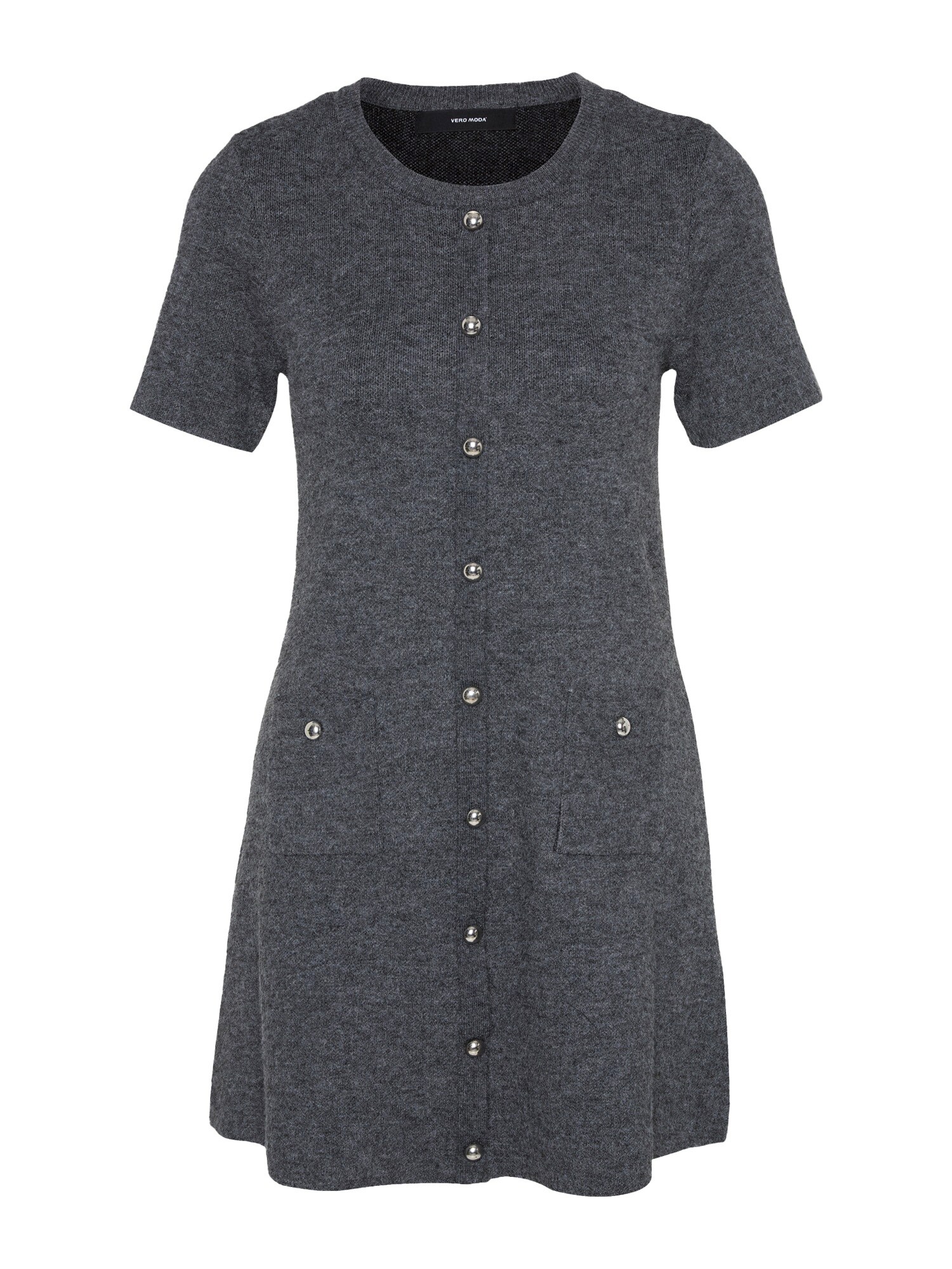 Vero Moda Petite Pletené šaty 'VMJOHANNA'  sivá melírovaná