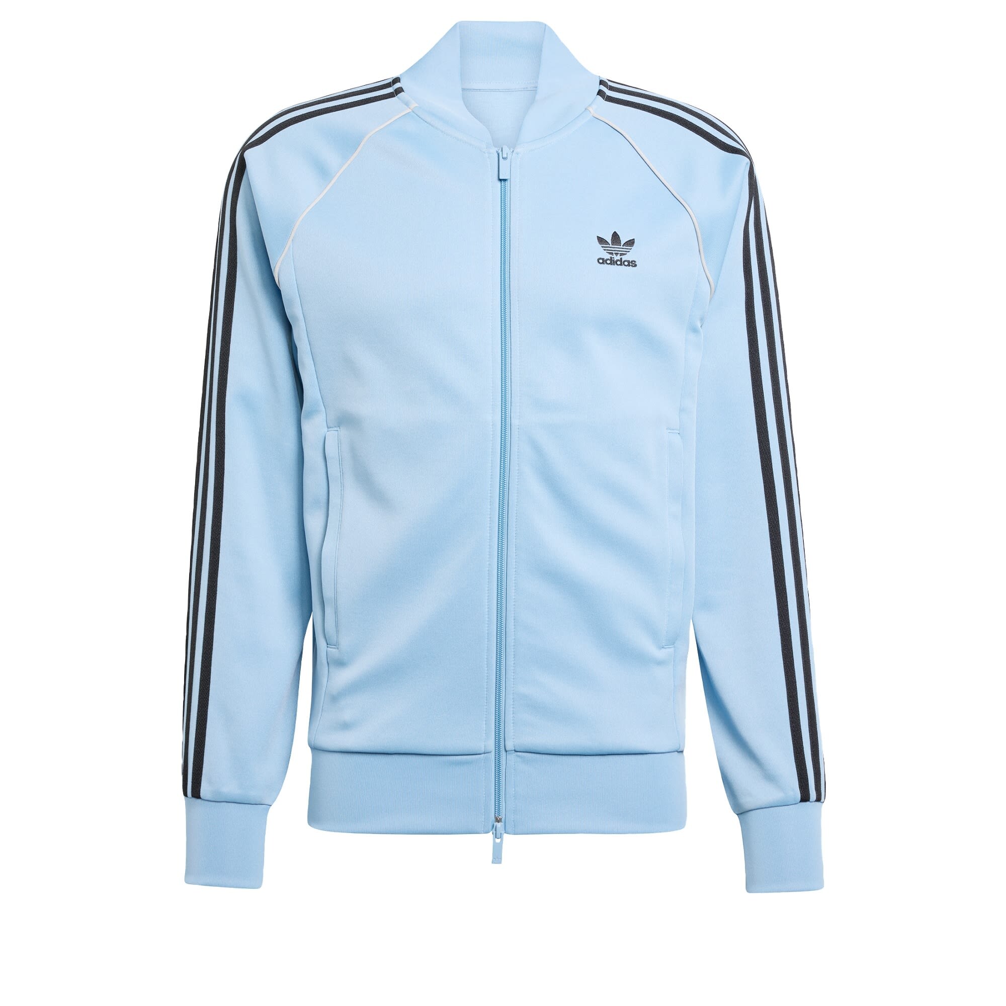 ADIDAS ORIGINALS Tepláková bunda 'Adicolor Classics Sst'  nebesky modrá / čierna / biela