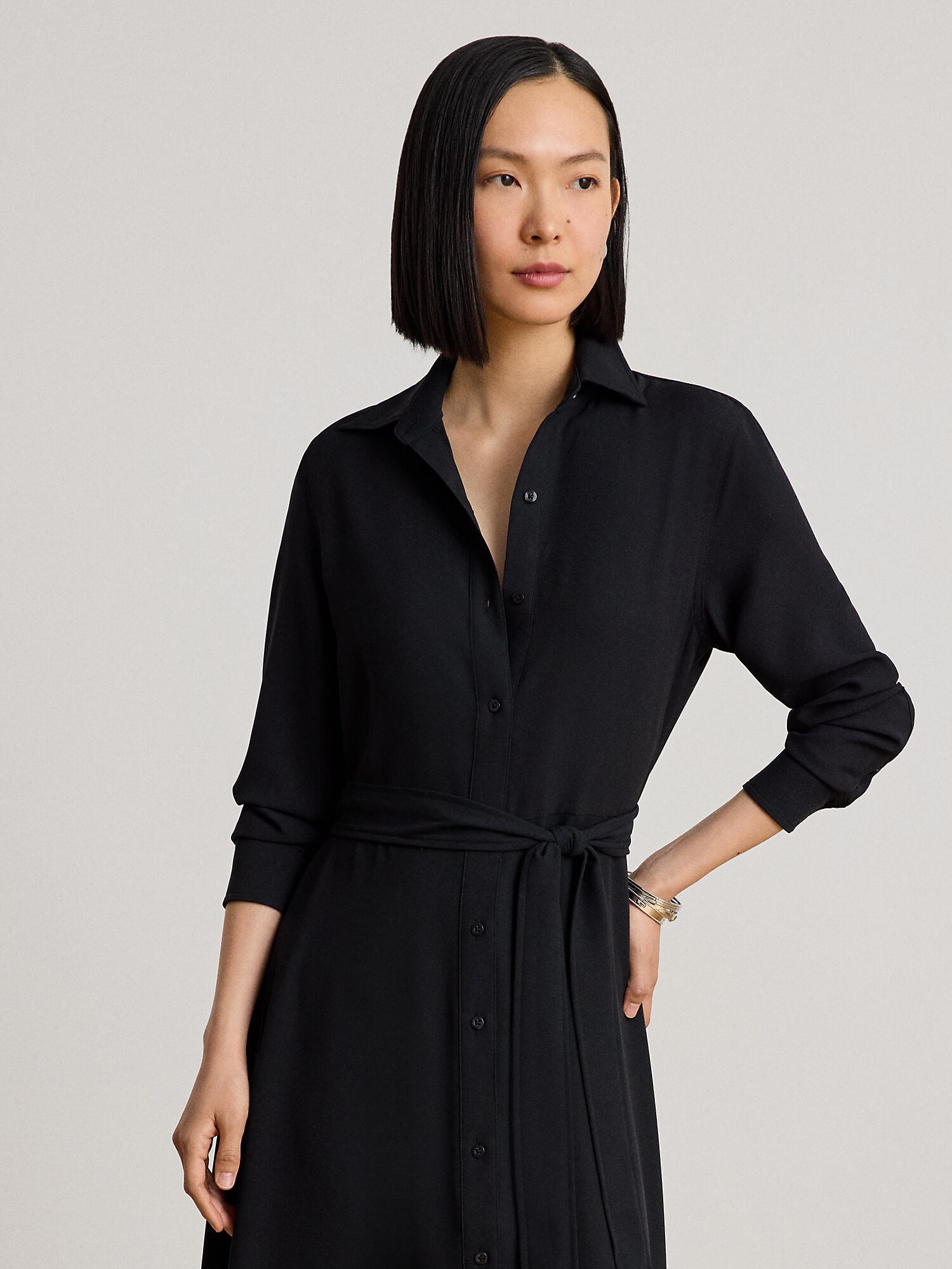 Lauren Ralph Lauren Vestido camisero  negro – imagen 8