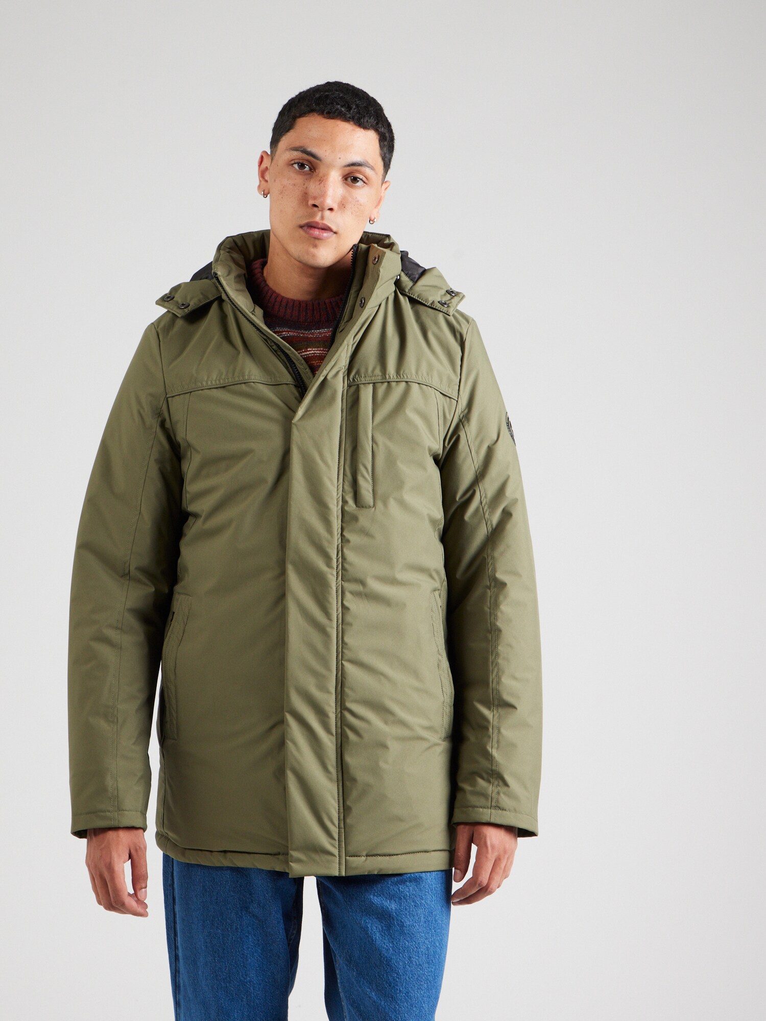INDICODE JEANS Átmeneti dzseki 'Viks'  olíva termék 2. képe