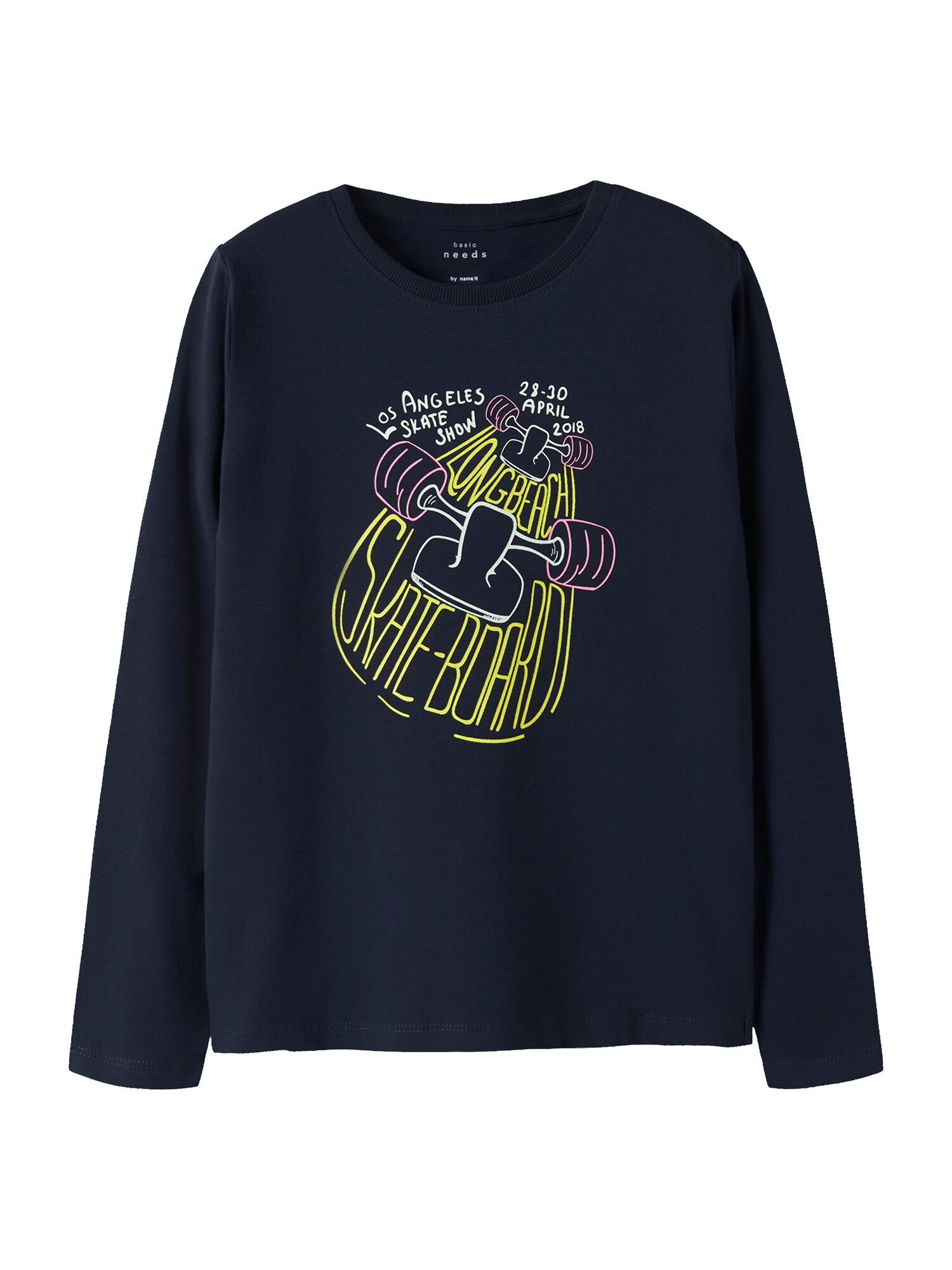NAME IT Tricou NKMVUX  bleumarin / galben citron / roz / alb