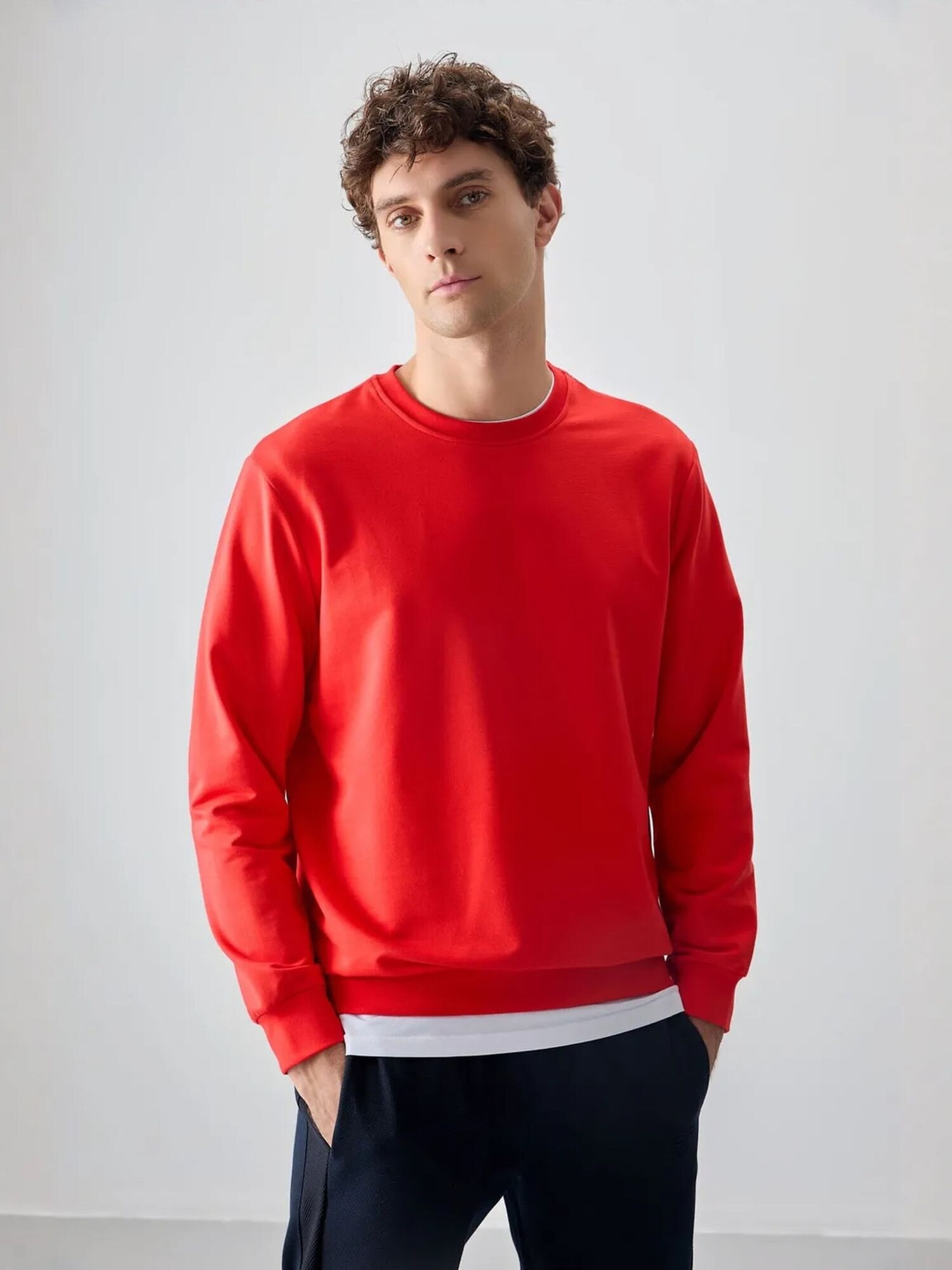 Tommy Life Sweater majica crvena
