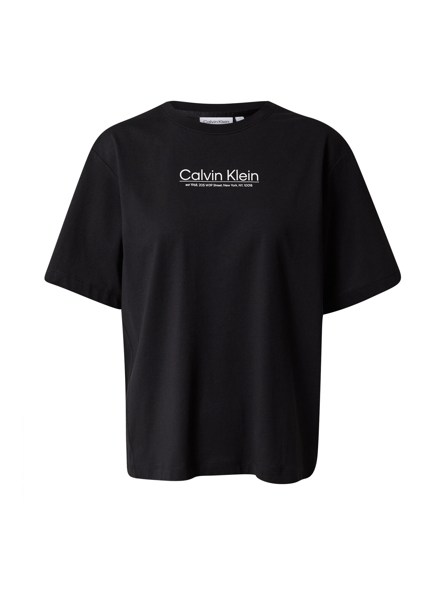 Calvin Klein Majica  črna / bela