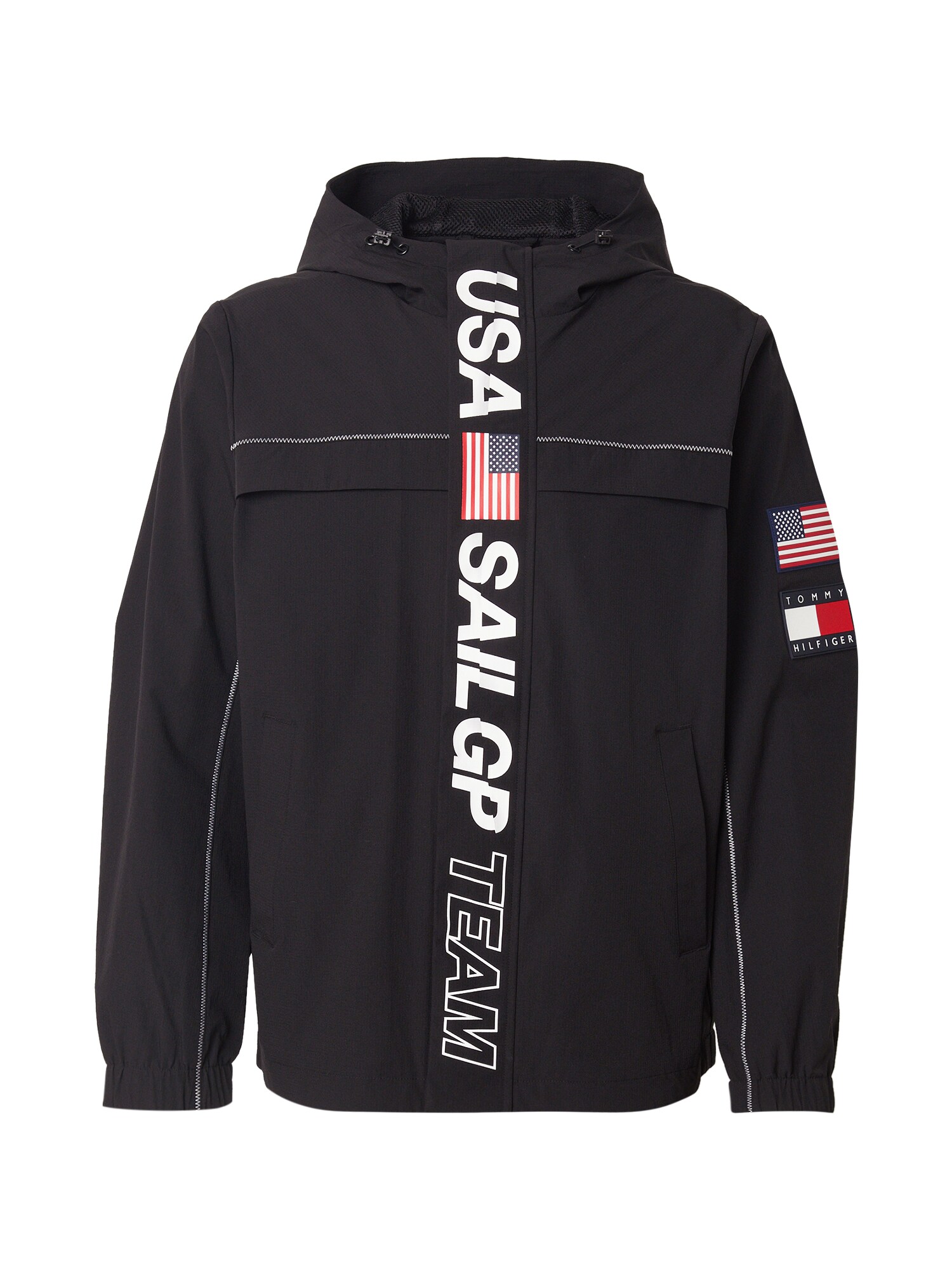TOMMY HILFIGER Átmeneti dzseki 'SAIL'  tengerészkék / piros / fekete / fehér akciós termékkép 1