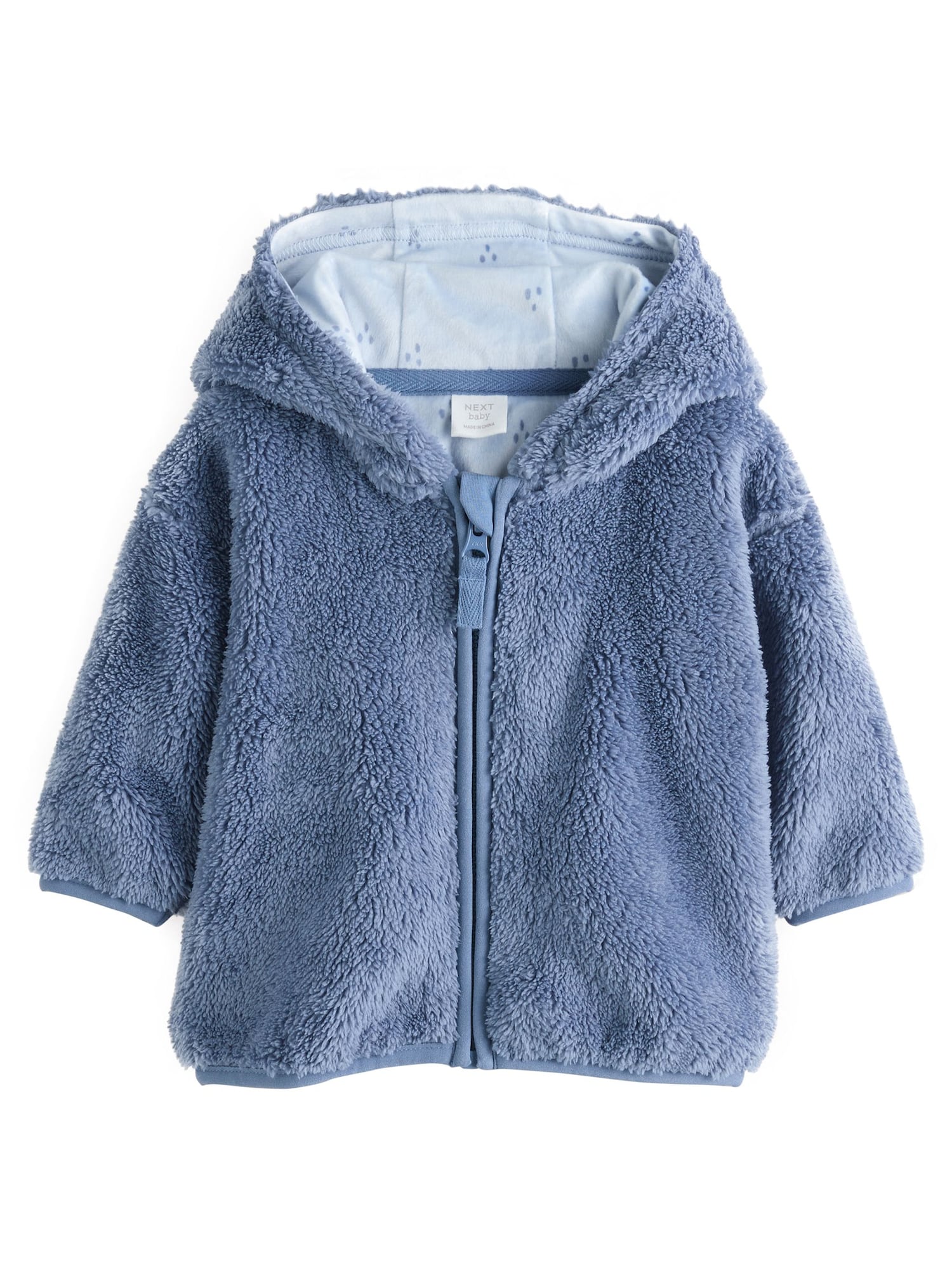 Next Jachetă  fleece  albastru fumuriu