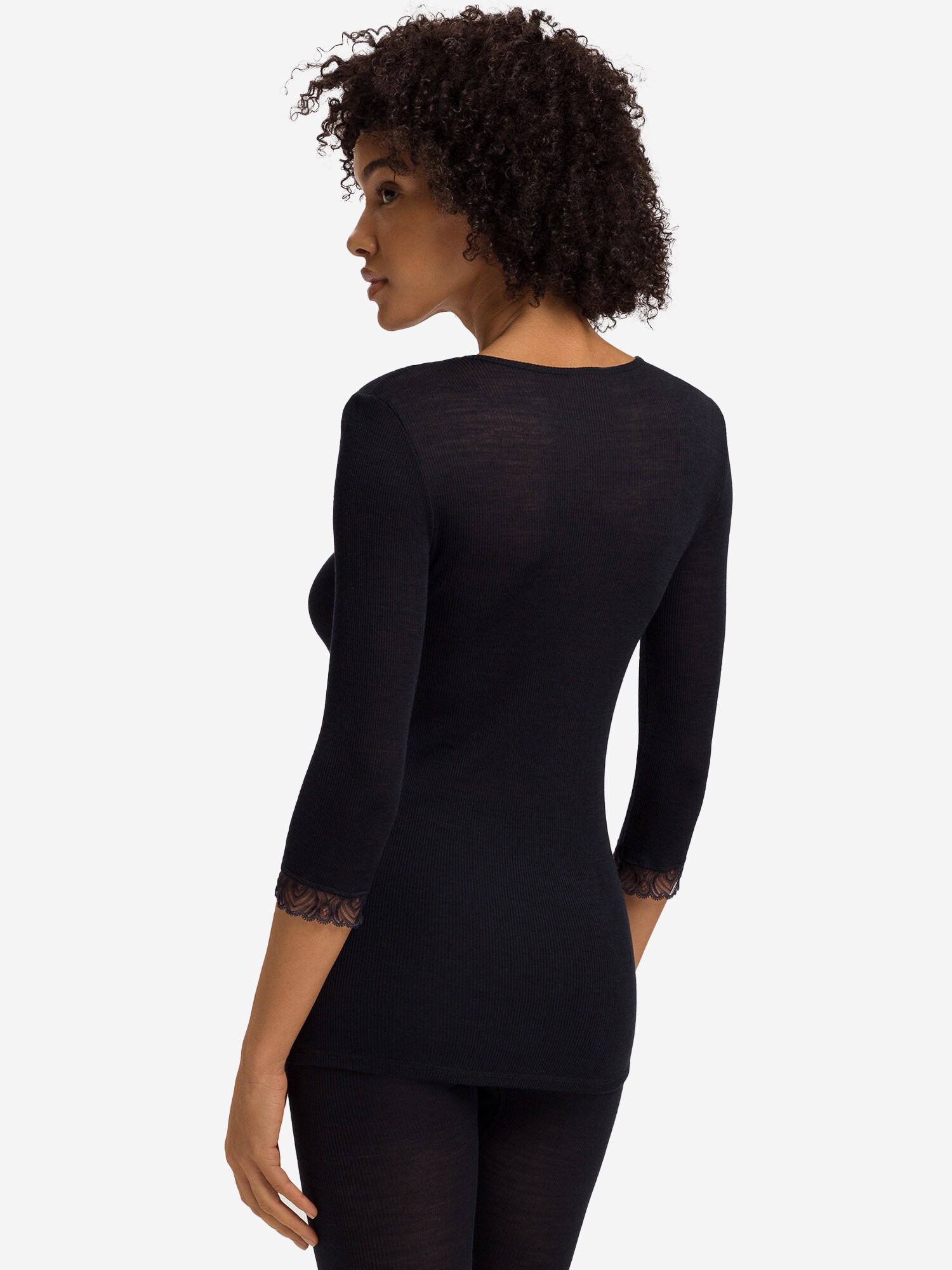 Thumbnail - Hanro Sleepshirt  Woolen Lace