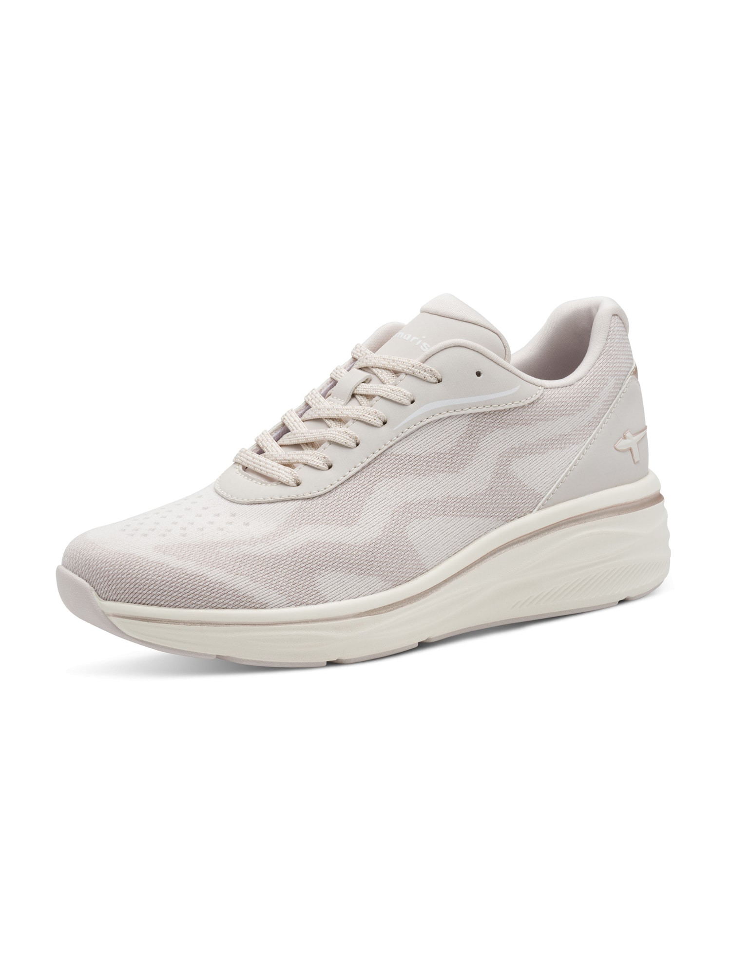 Tamaris Sneakers Laag Lichtbeige / Poederroze
