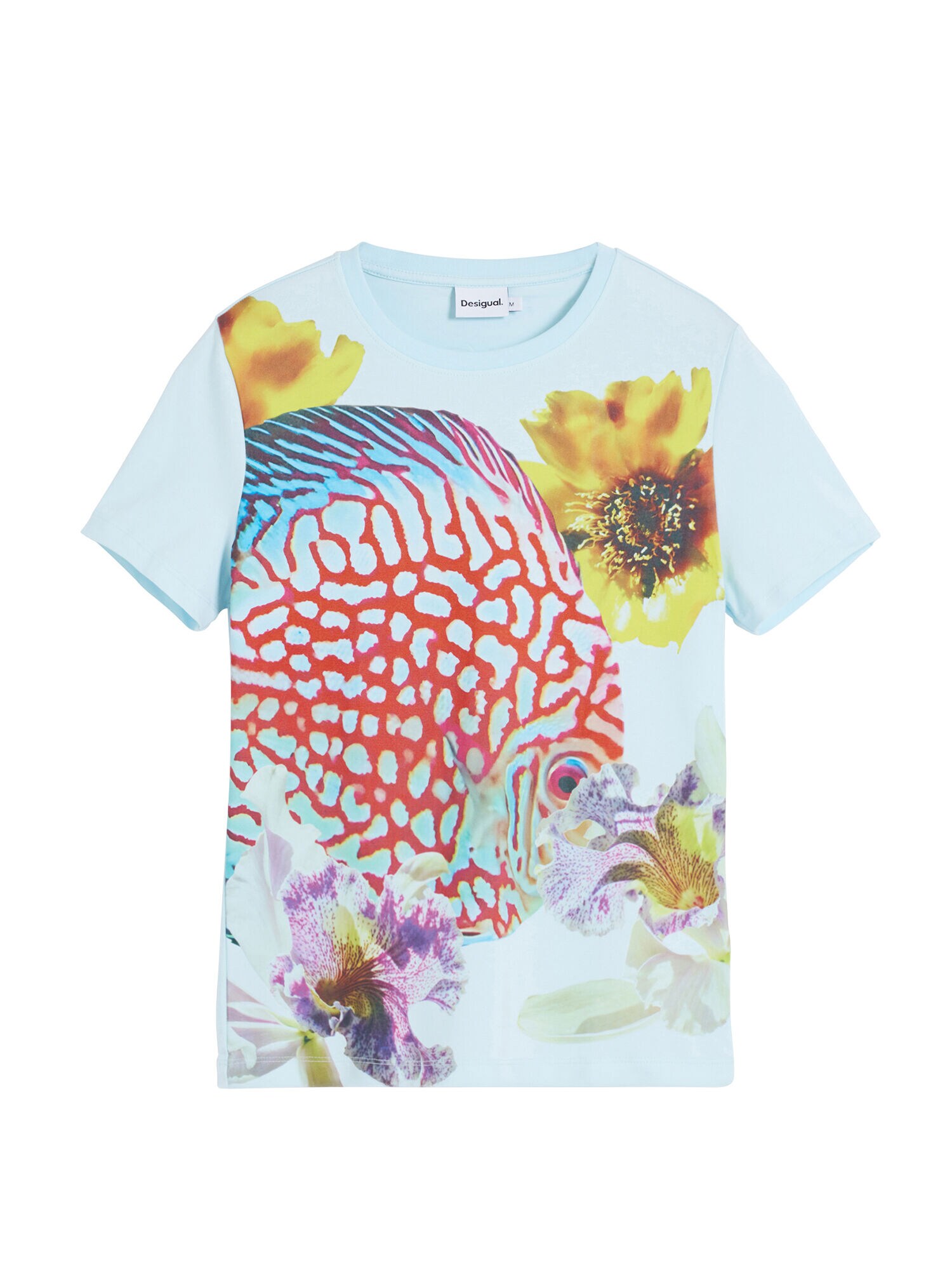 Desigual Póló  világoskék / sárga / lila / piros akciós termékkép 1