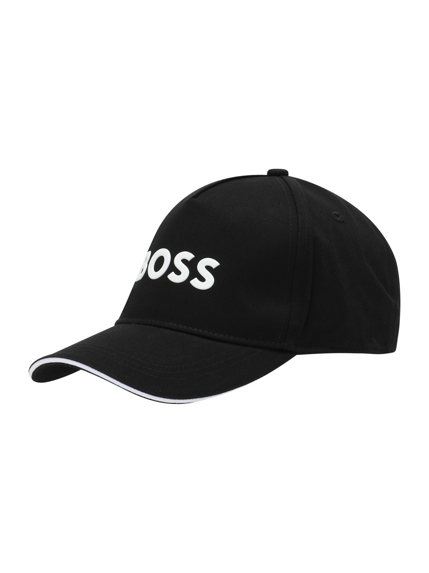 BOSS Kidswear Шапка с периферия  черно / бяло