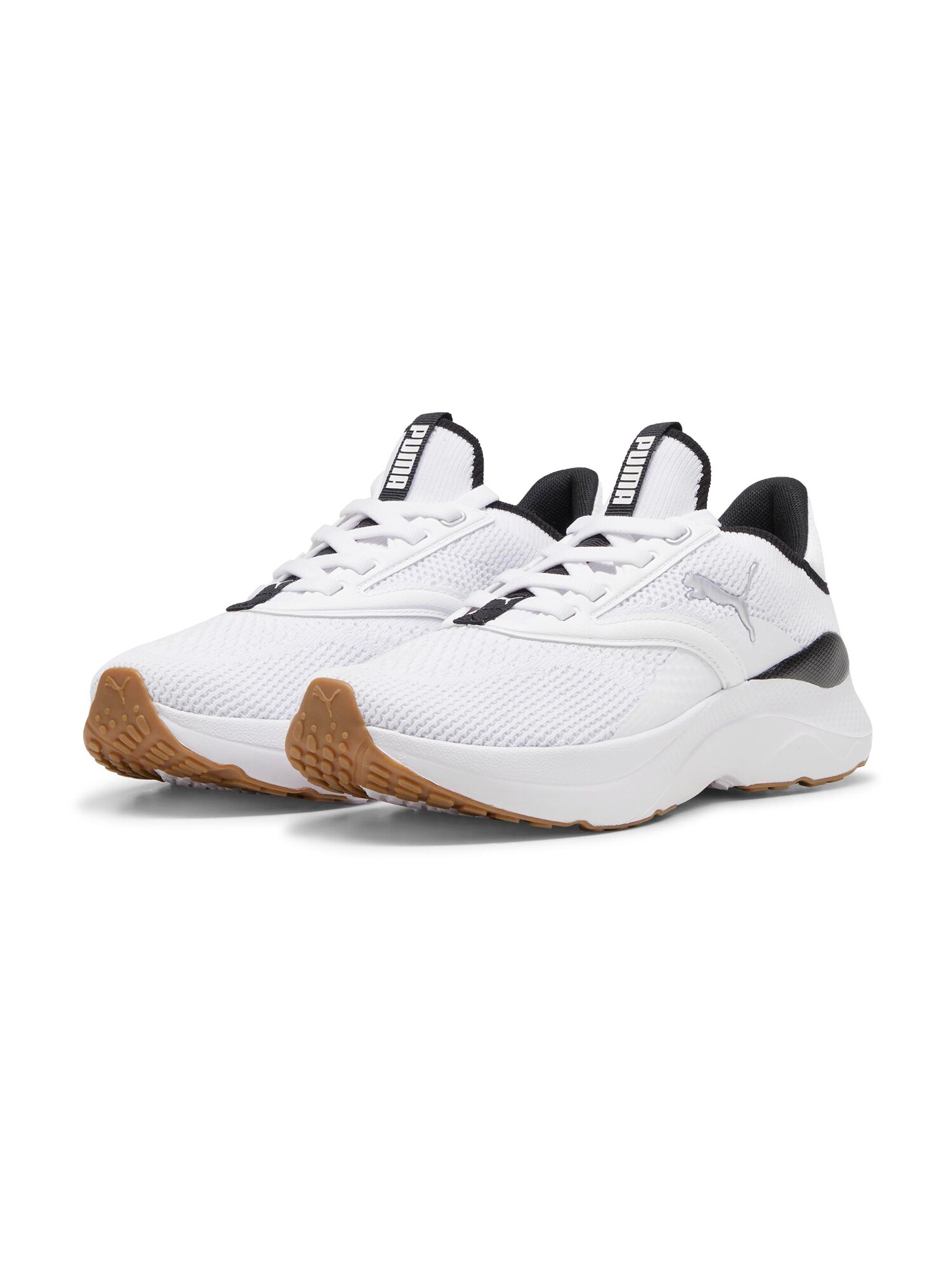 PUMA Futócipők 'Softride Mayve'  ezüstszürke / fekete / fehér termék 2. képe