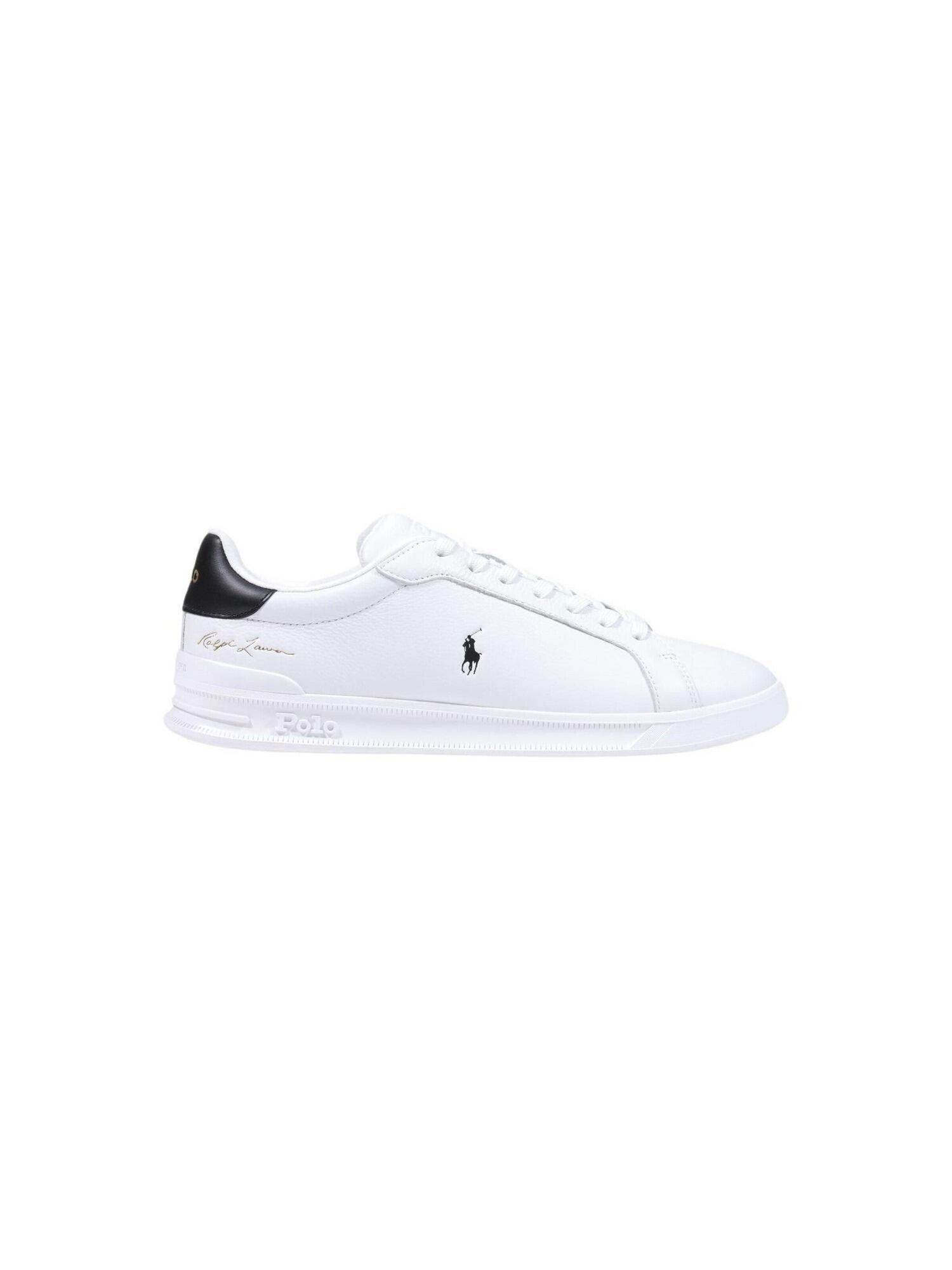 Polo Ralph Lauren Zapatillas deportivas bajas 'HRT CRT SIG' negro / blanco – imagen 4