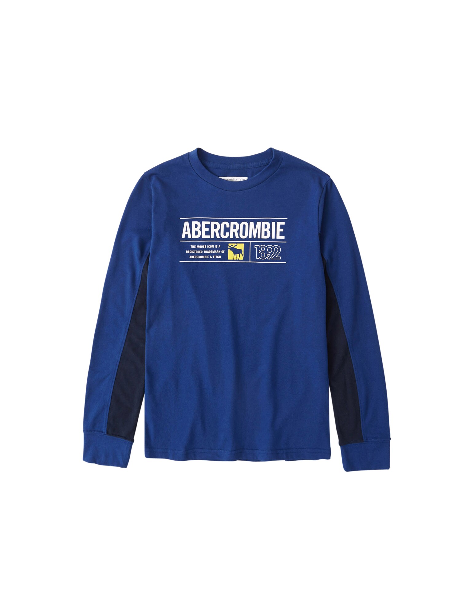 Abercrombie & Fitch Marškinėliai  mėlyna / tamsiai mėlyna / balta