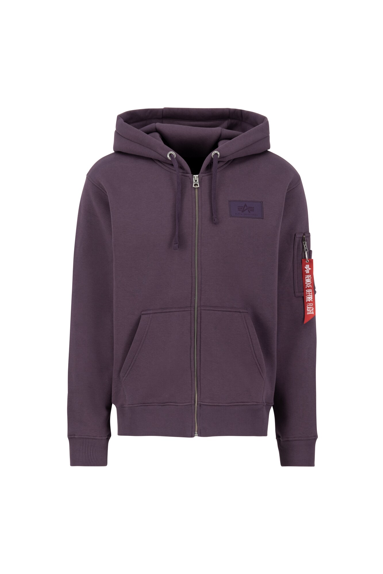 ALPHA INDUSTRIES Tepláková bunda  neónovo žltá / baklažánová / krvavo červená