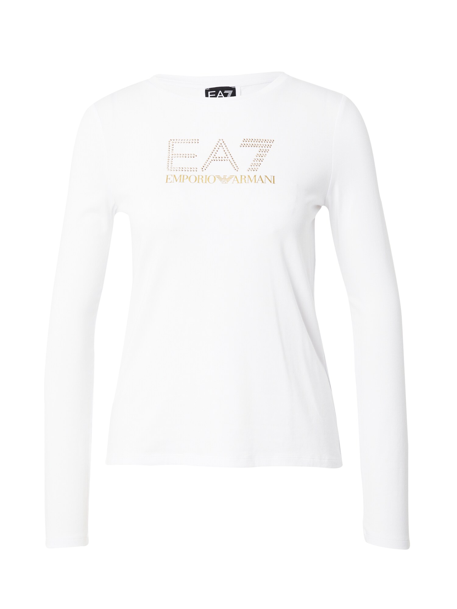 EA7 Emporio Armani Majica  zlatna / bijela