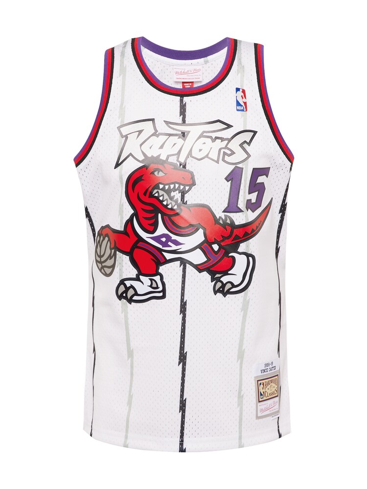 Mitchell & Ness Shirt 'NBA Toronto Raptors Vince Carter 2.0' Herren Größe S lila / rot / schwarz / weiß