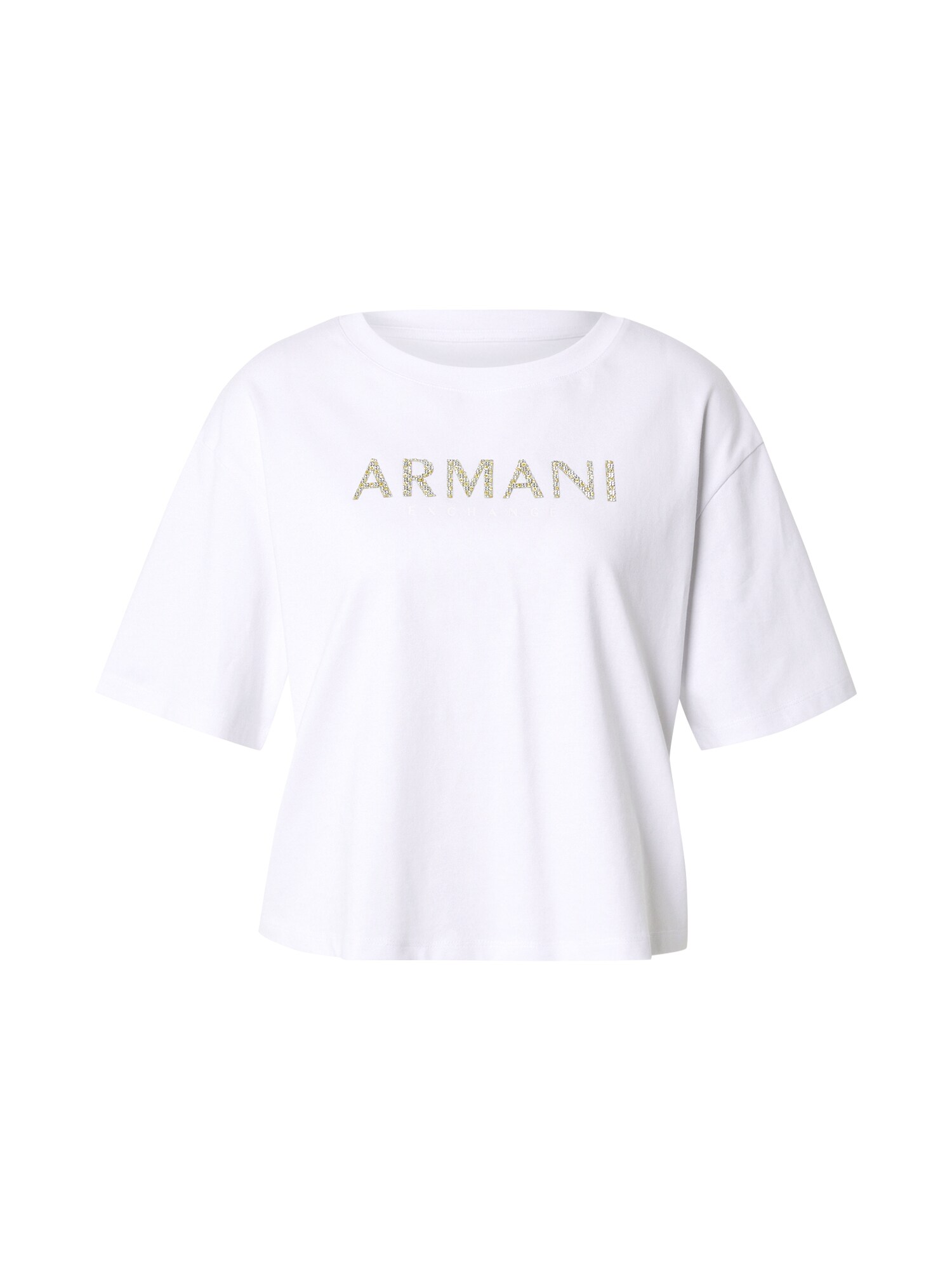 ARMANI EXCHANGE Póló  arany / ezüst / fehér akciós termékkép 1