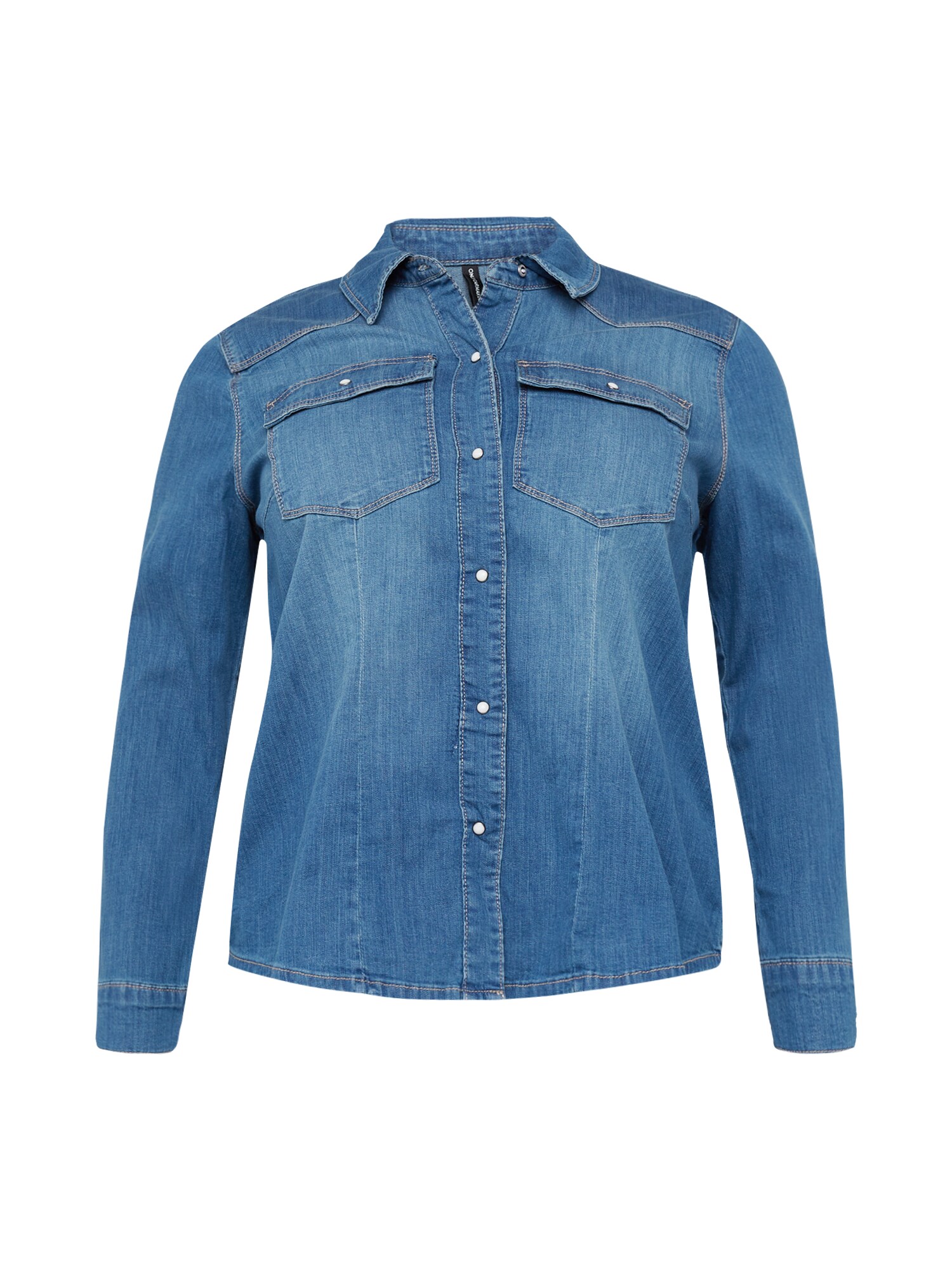 ONLY Carmakoma Blusa 'Nanna'  azul ganga