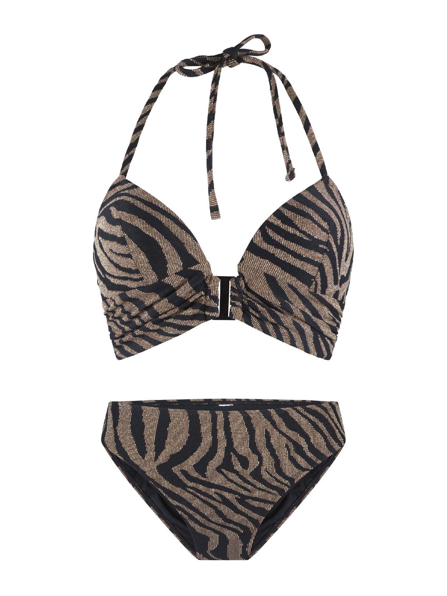 LingaDore Costum de baie două piese  maro amestecat / negru