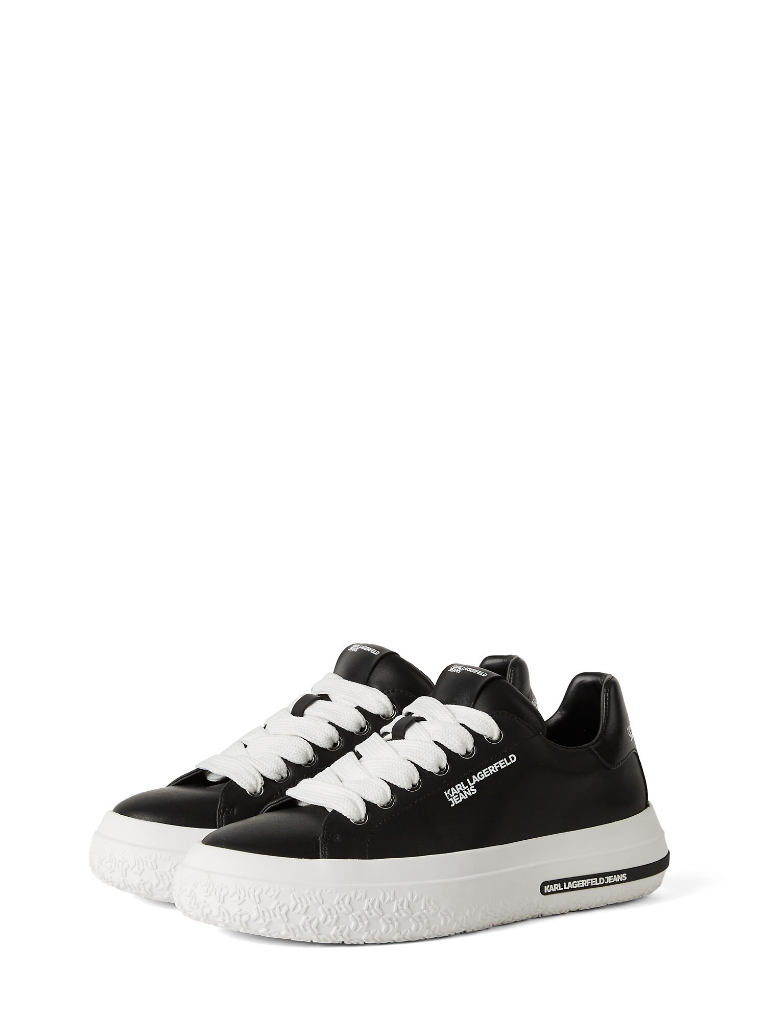 KARL LAGERFELD JEANS Sneaker înalt  KLJ LEDER-SNEAKER   negru