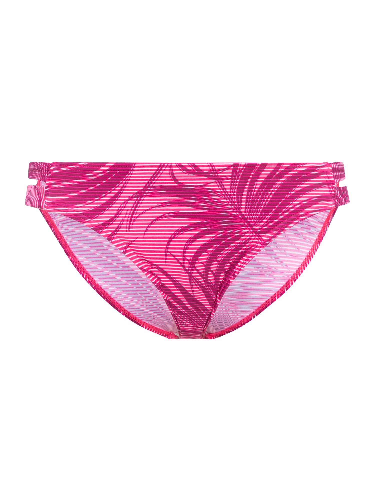 LASCANA ACTIVE Bikinio kelnaitės rožinė / tamsiai rožinė / balta