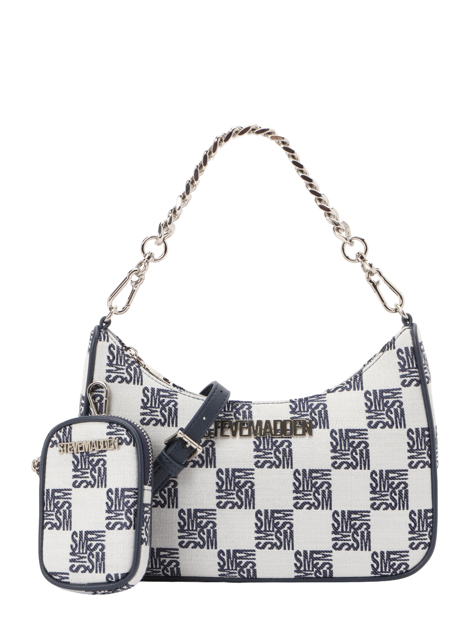 STEVE MADDEN Geantă de umăr Bvital bleumarin / alb
