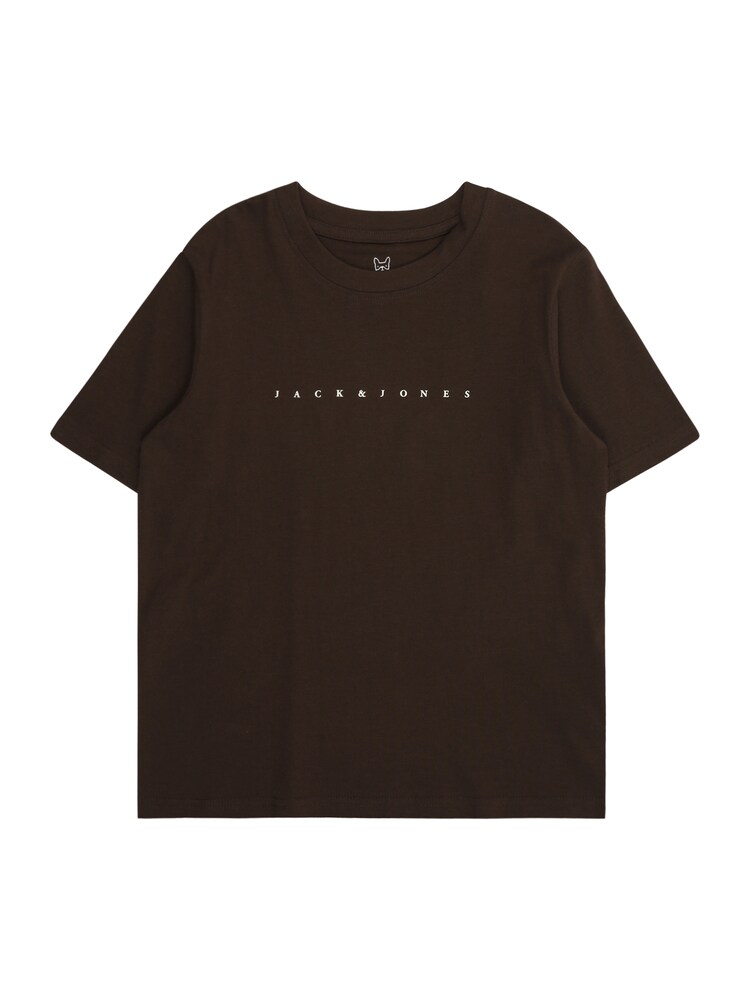 Jack & Jones Junior T-Shirt 'JJESTAR' Jungen Größe 164 schoko / weiß