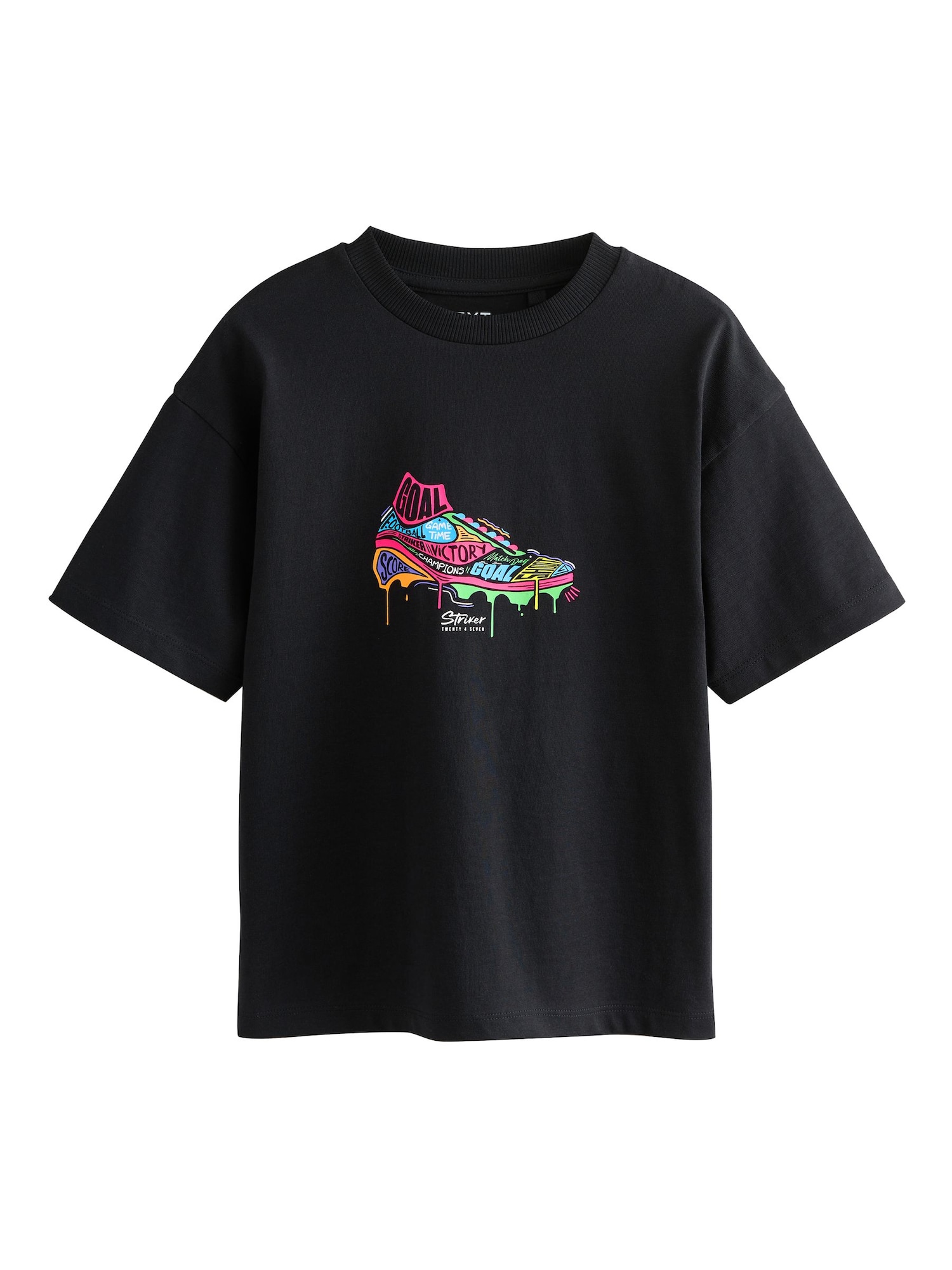 Next Tricou  azuriu / mov închis / roz / negru