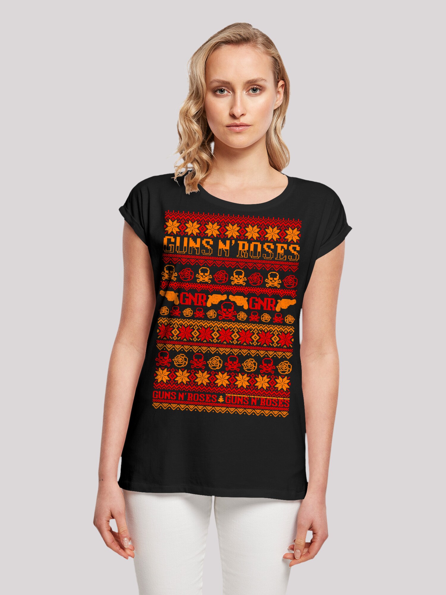 Thumbnail - F4NT4STIC T-Shirt Guns And Roses Christmas