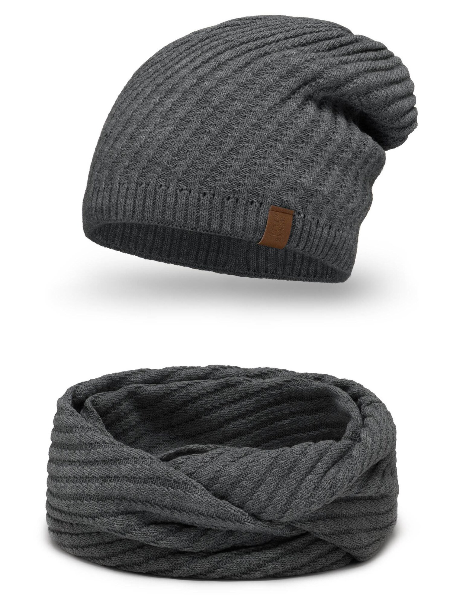 Vivisence Muts '7017 Set' Donkergrijs