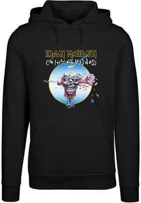 Merchcode Sweatshirt ‘Iron Maiden – Madness’ Blauw / Goud / Zwart