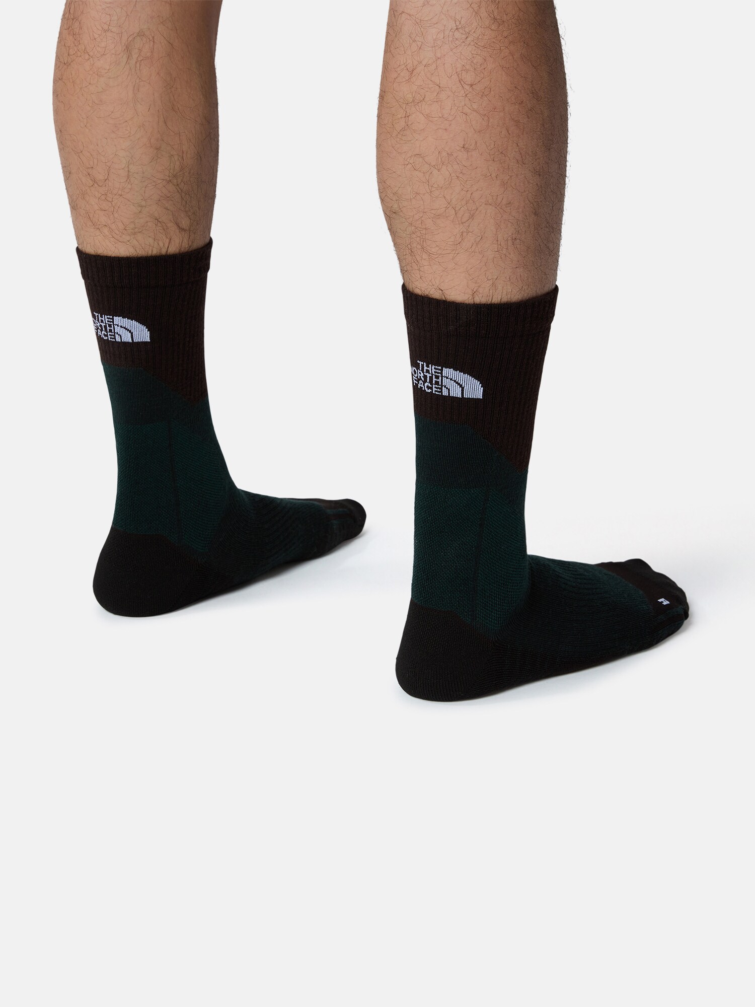THE NORTH FACE Sportzoknik 'HIKING CREW'  fenyő / fekete / fehér termék 2. képe