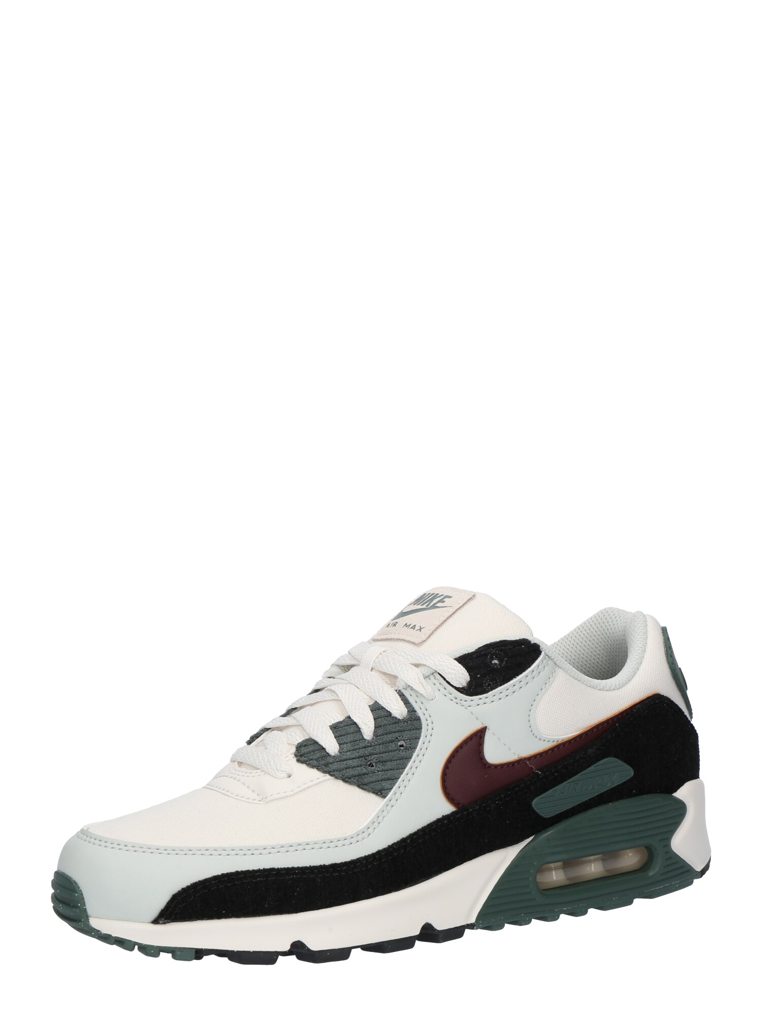 Nike Sportswear Nízke tenisky 'AIR MAX 90'  svetlosivá / burgundská / biela