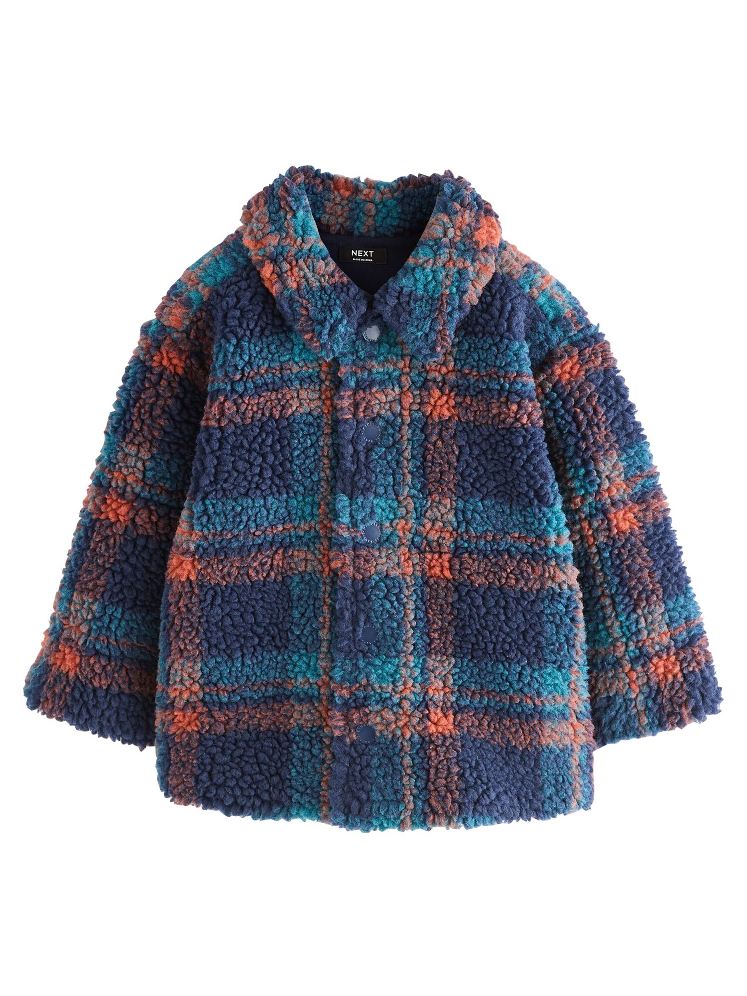 Next Jachetă  fleece  bleumarin / albastru deschis / portocaliu