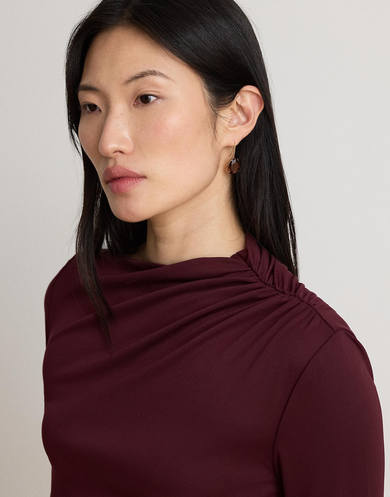 Lauren Ralph Lauren Vestido  borgoña – imagen 4