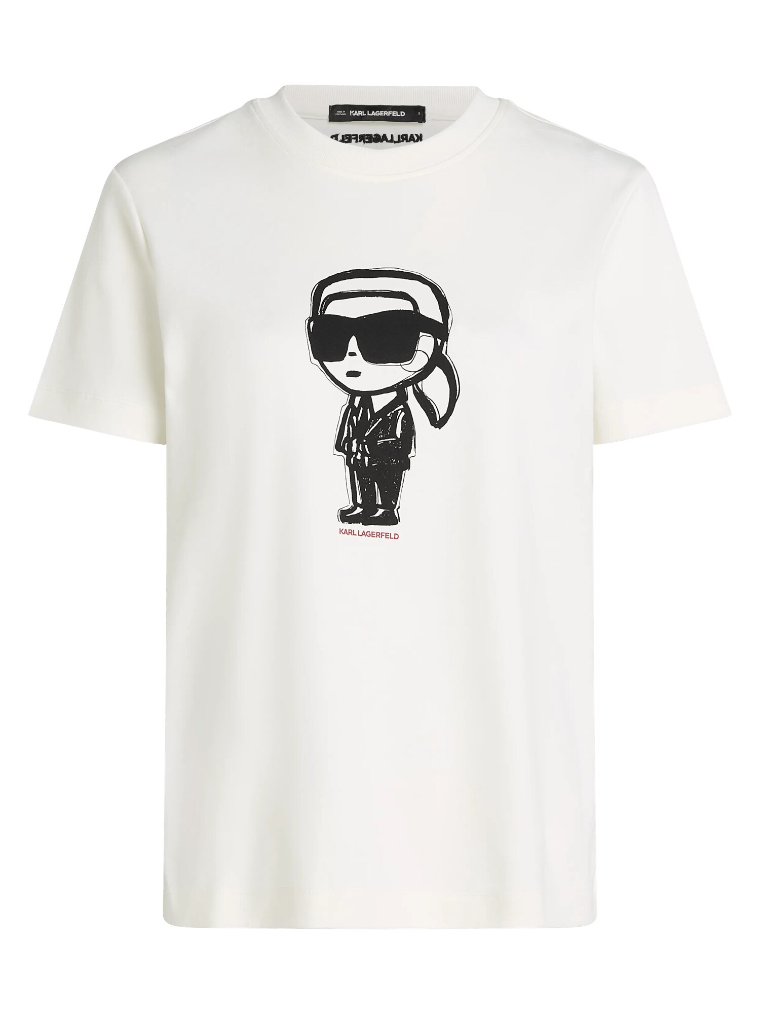 Karl Lagerfeld Tričko  čierna / biela