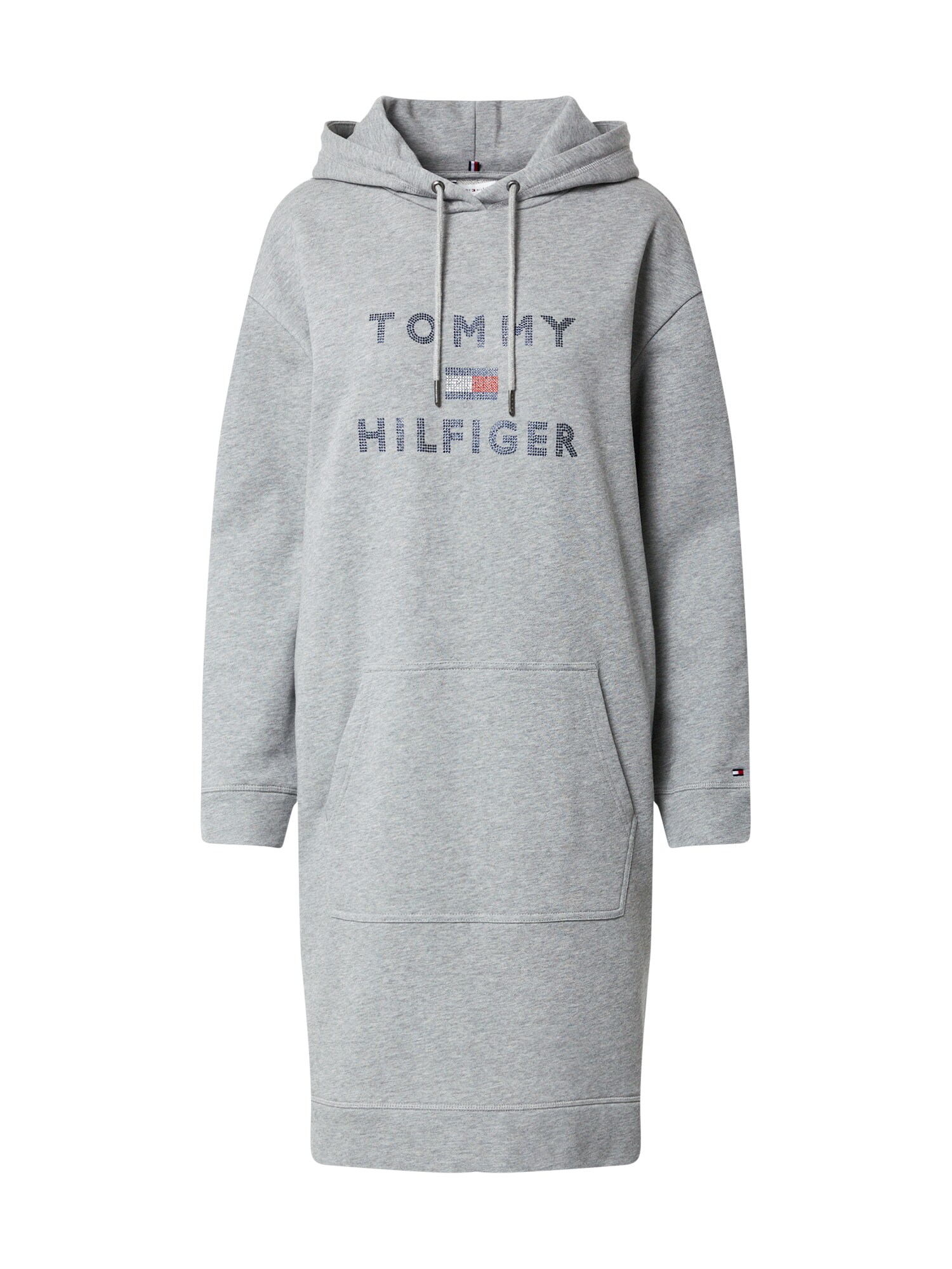 TOMMY HILFIGER Suknelė  margai pilka / tamsiai mėlyna / raudona / balta