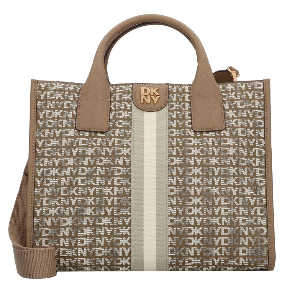 DKNY Handtasche 'Carol' Damen Größe One Size braun / brokat / offwhite