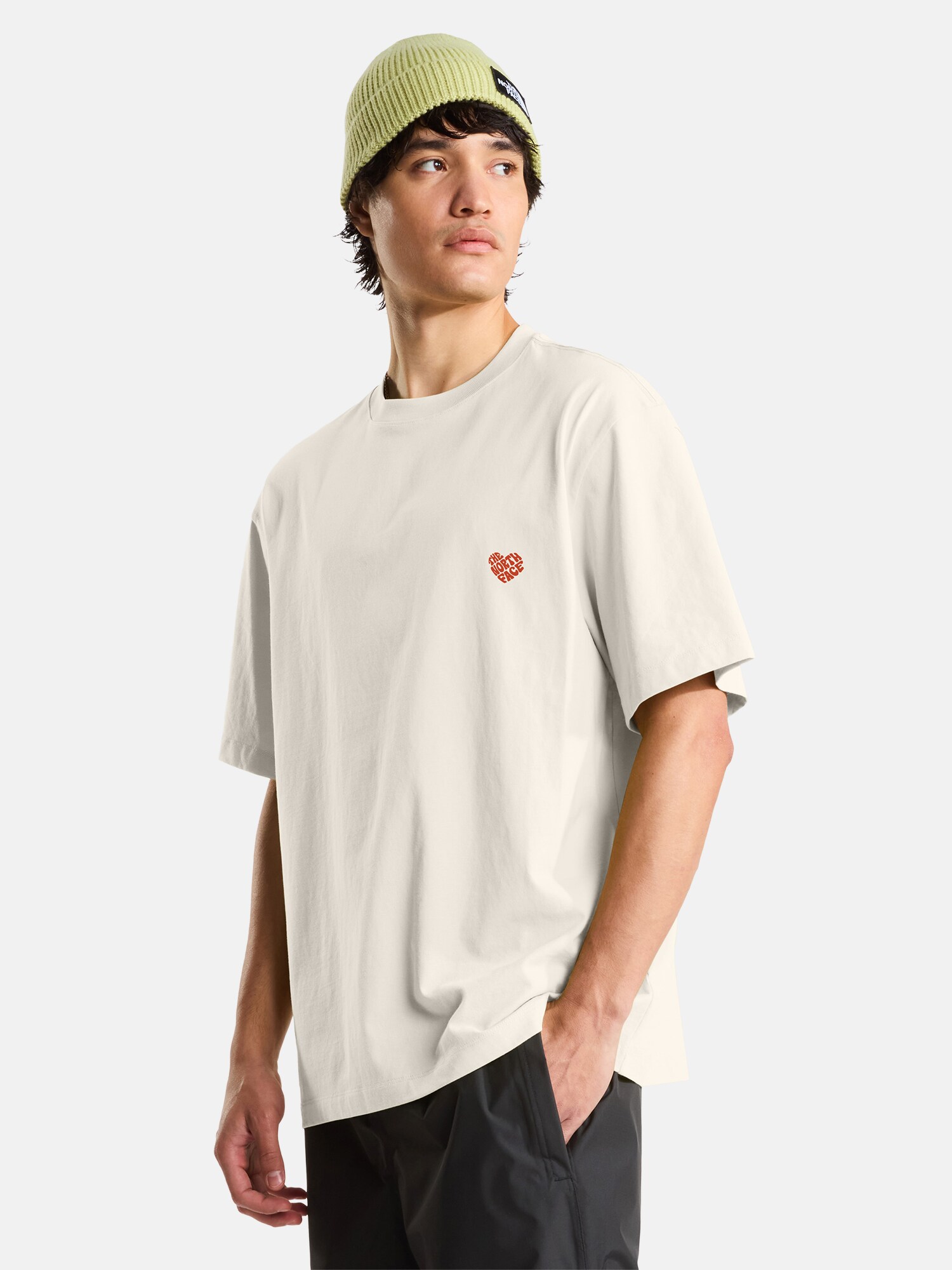 THE NORTH FACE Camiseta 'Brand Proud' rojo / blanco lana – imagen 3