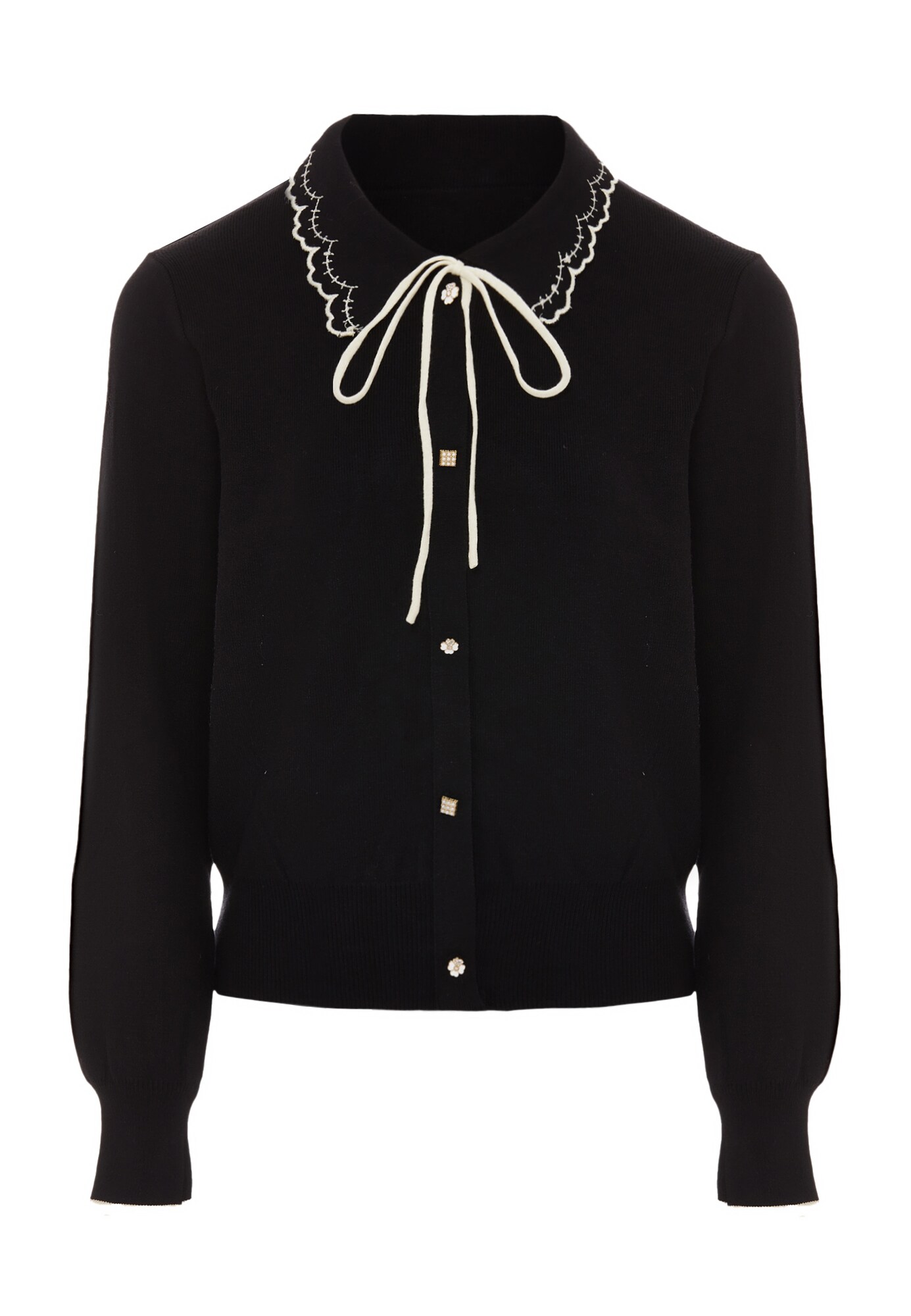 NAEMI Cárdigan beige / negro