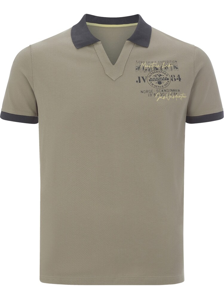 Jan Vanderstorm Poloshirt 'Volkur' Herren Größe XXL grau / greige