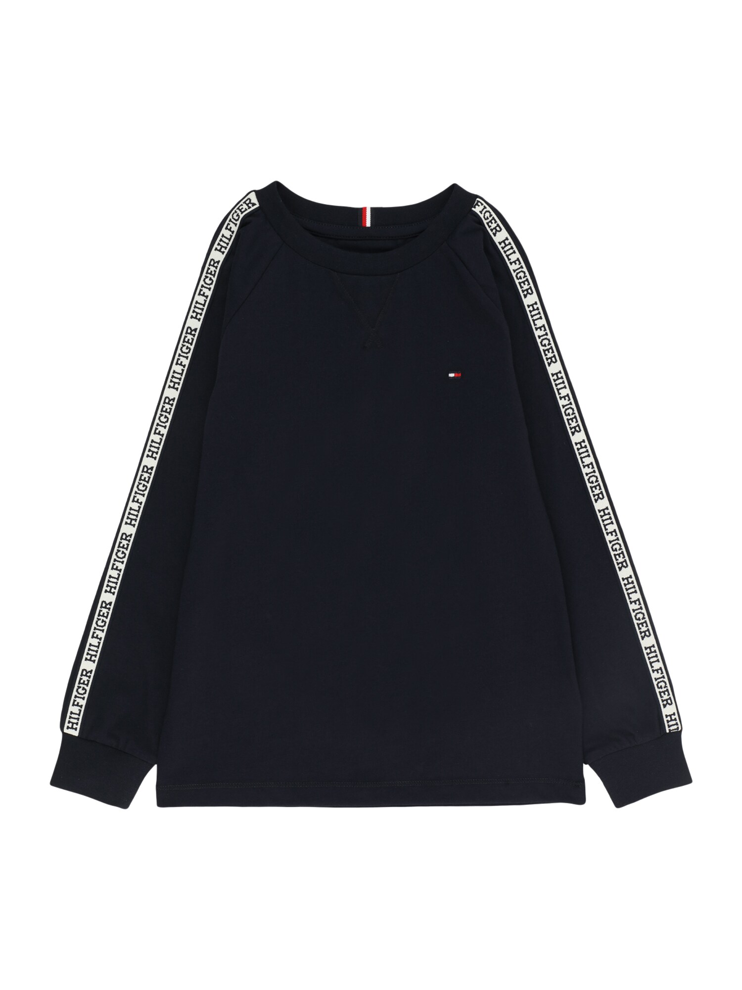 TOMMY HILFIGER Majica  mornarska / rdeča / bela