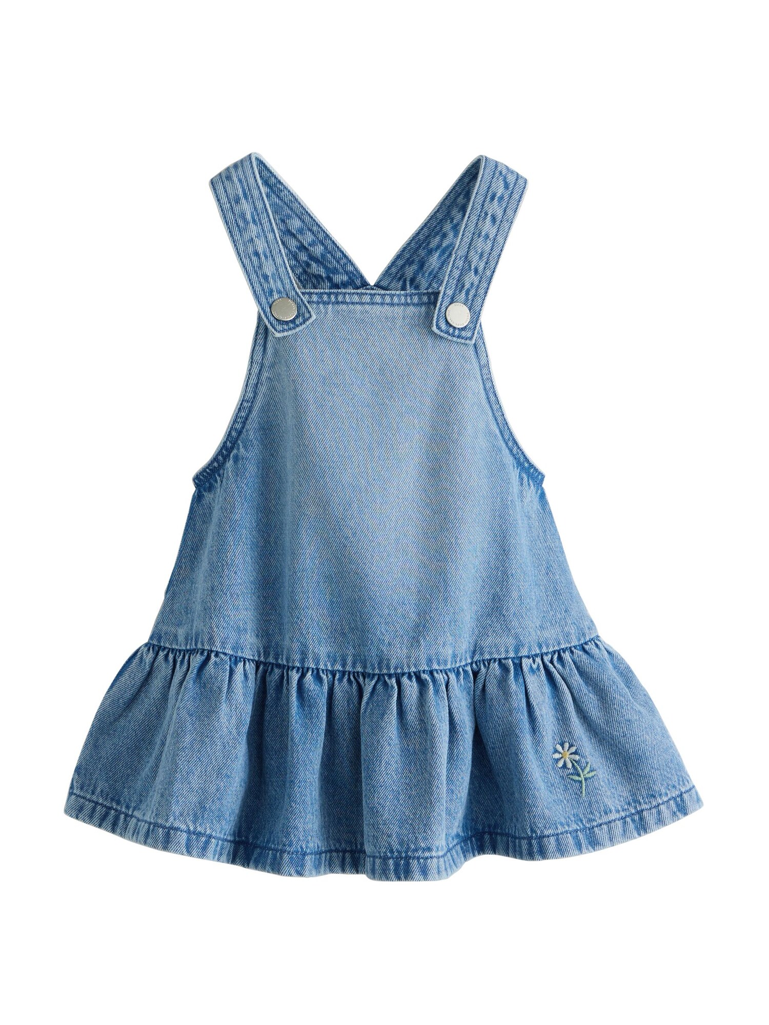 Next Rochie Peplum Pinafore  albastru