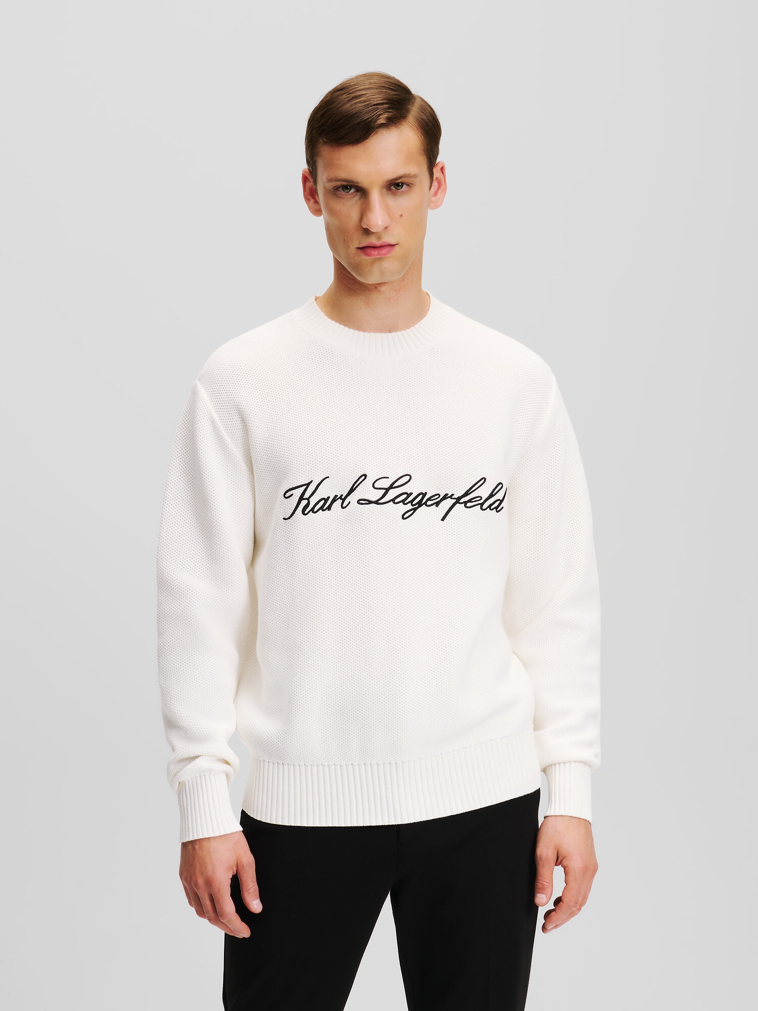 Karl Lagerfeld Pulóver  ekrü / fekete termék 2. képe