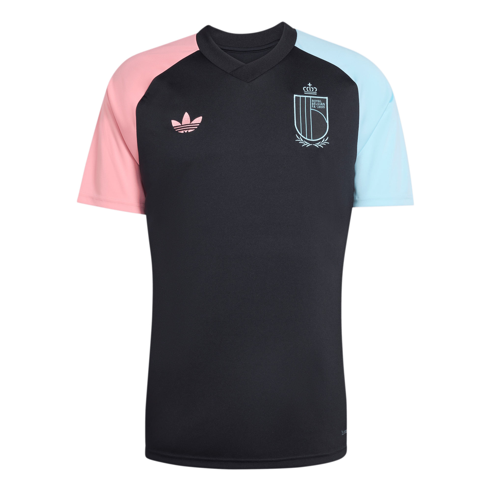 ADIDAS PERFORMANCE Camiseta funcional 'Belgium 26 Away Pre-Match'  azul claro / rosa / negro