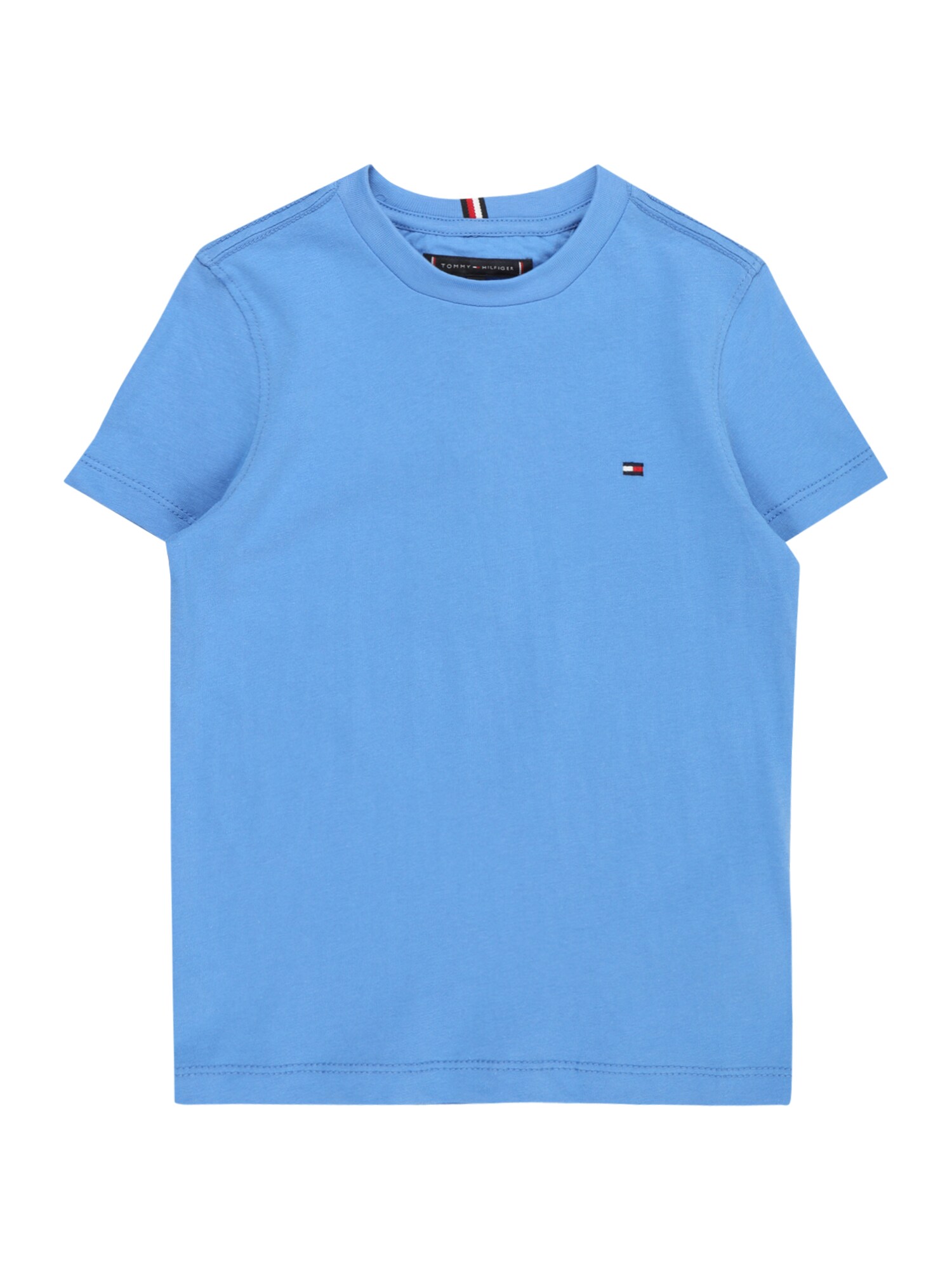 TOMMY HILFIGER Marškinėliai 'ESSENTIAL' tamsiai mėlyna / dangaus žydra / raudona / balta