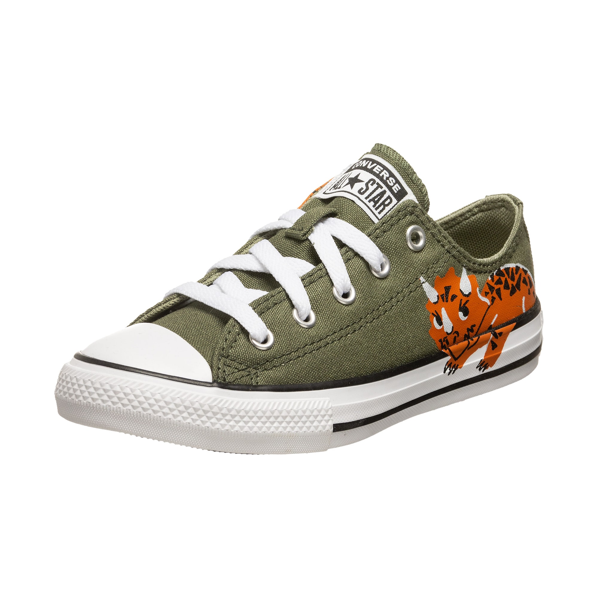 Converse CONVERSE Senaker 'Chuck Taylor All Star' dunkelgrün / orange / weiß