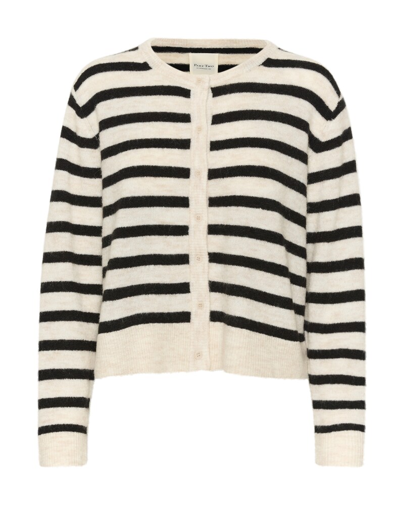 Part Two Strickjacke 'Linika' Damen Größe XL schwarz / offwhite