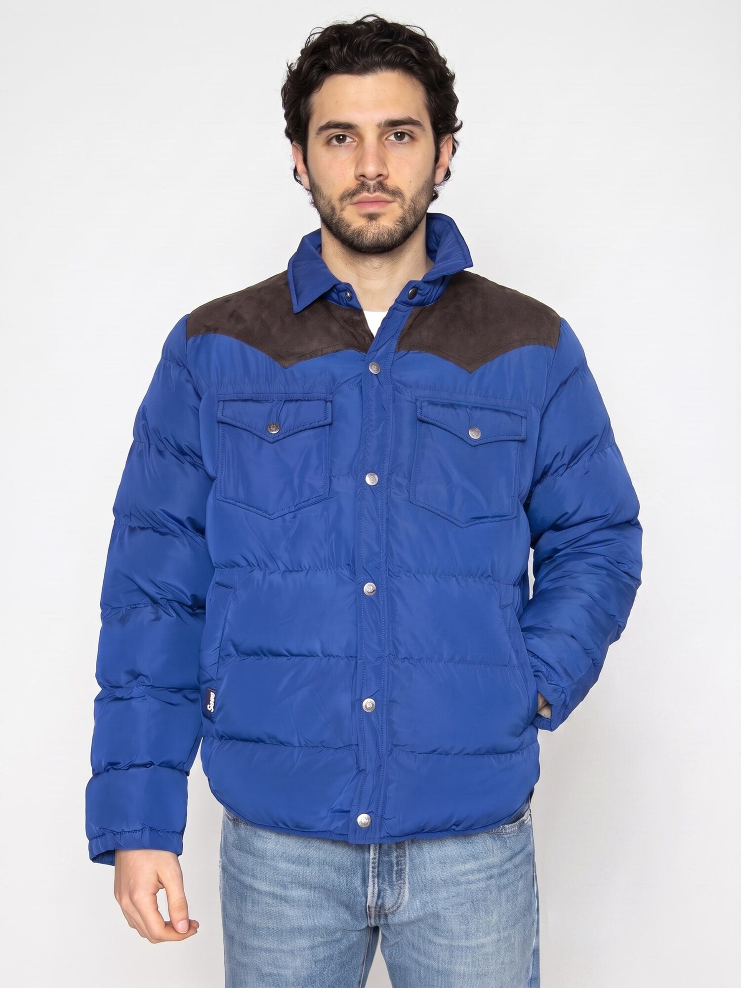 PENFIELD Giacca invernale 'Primaloft Cord Yoke Jacket Sodalite Blue' blu